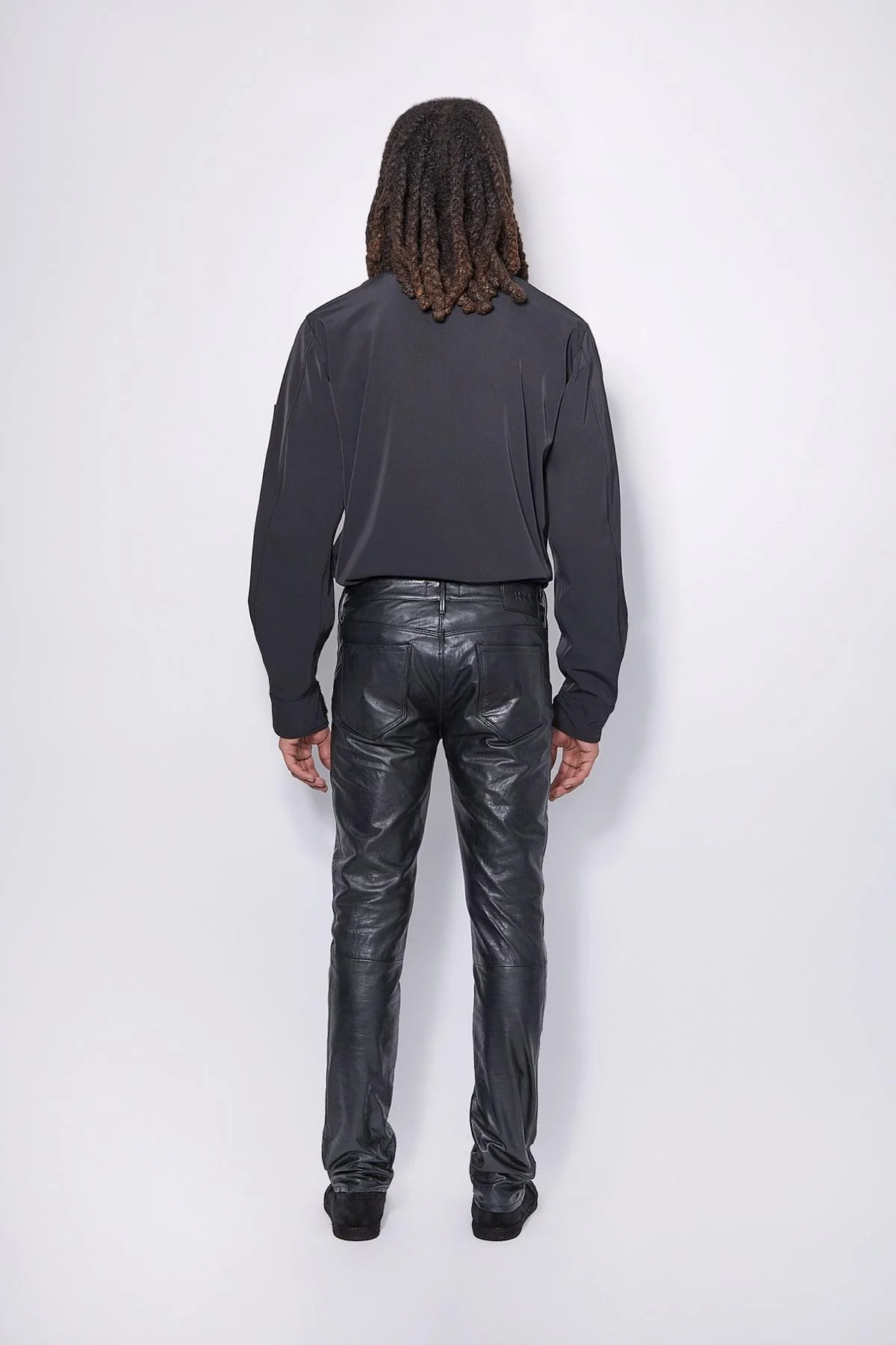 AKIO LEATHER PANT | BLACK - Image 4