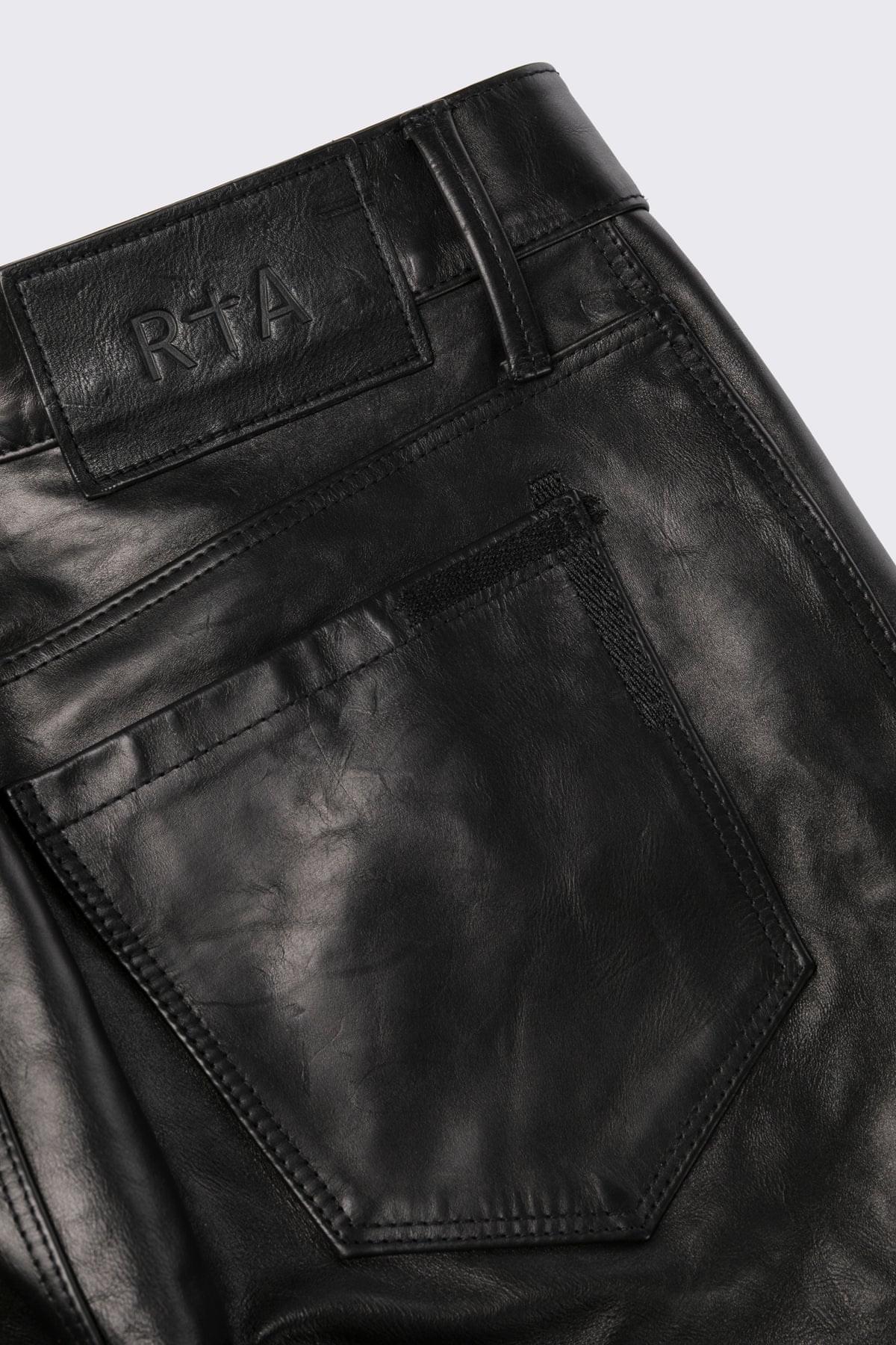 AKIO LEATHER PANT | BLACK - Image 9