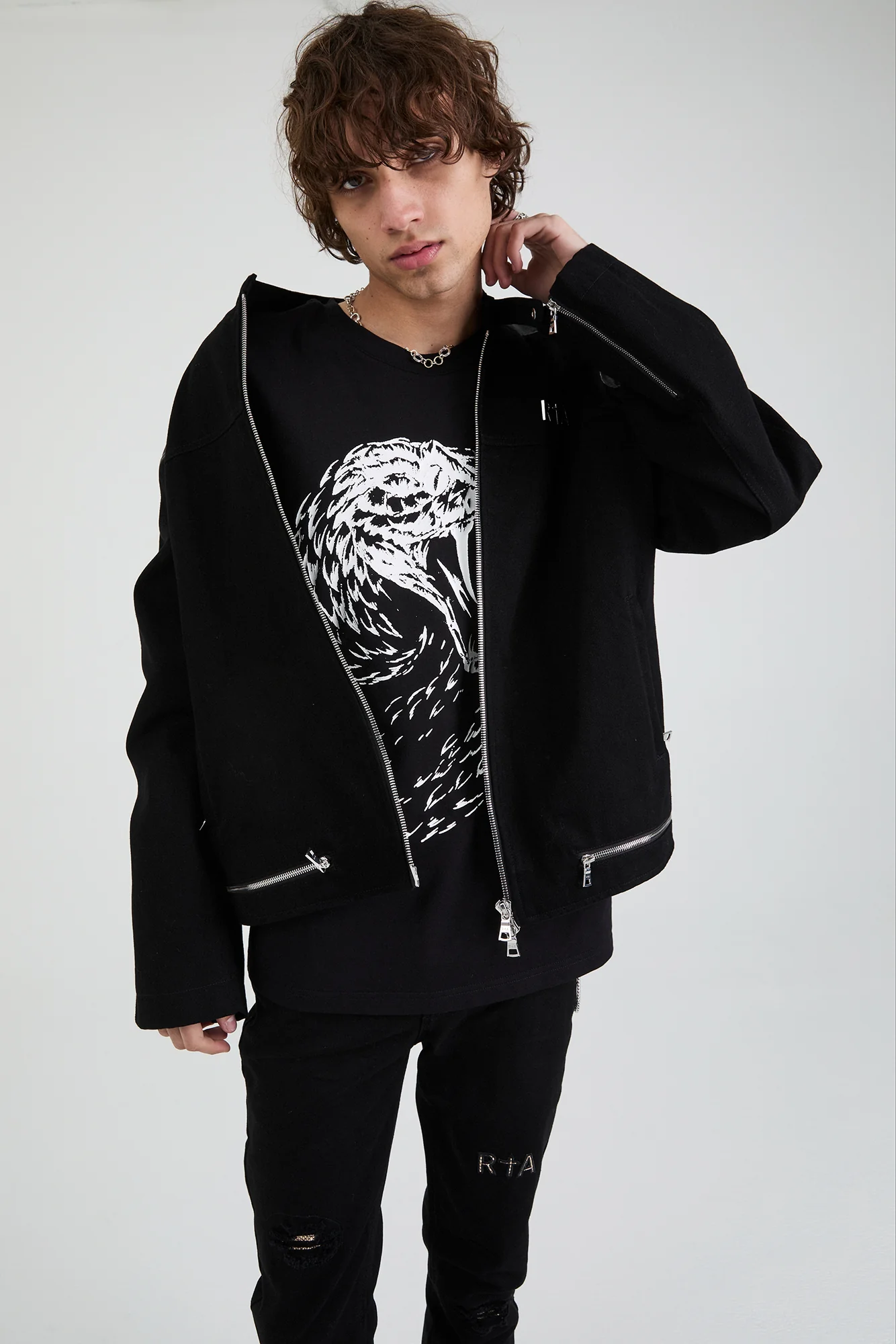 BAXTER DENIM JACKET | BLACK SNAKE - Image 6