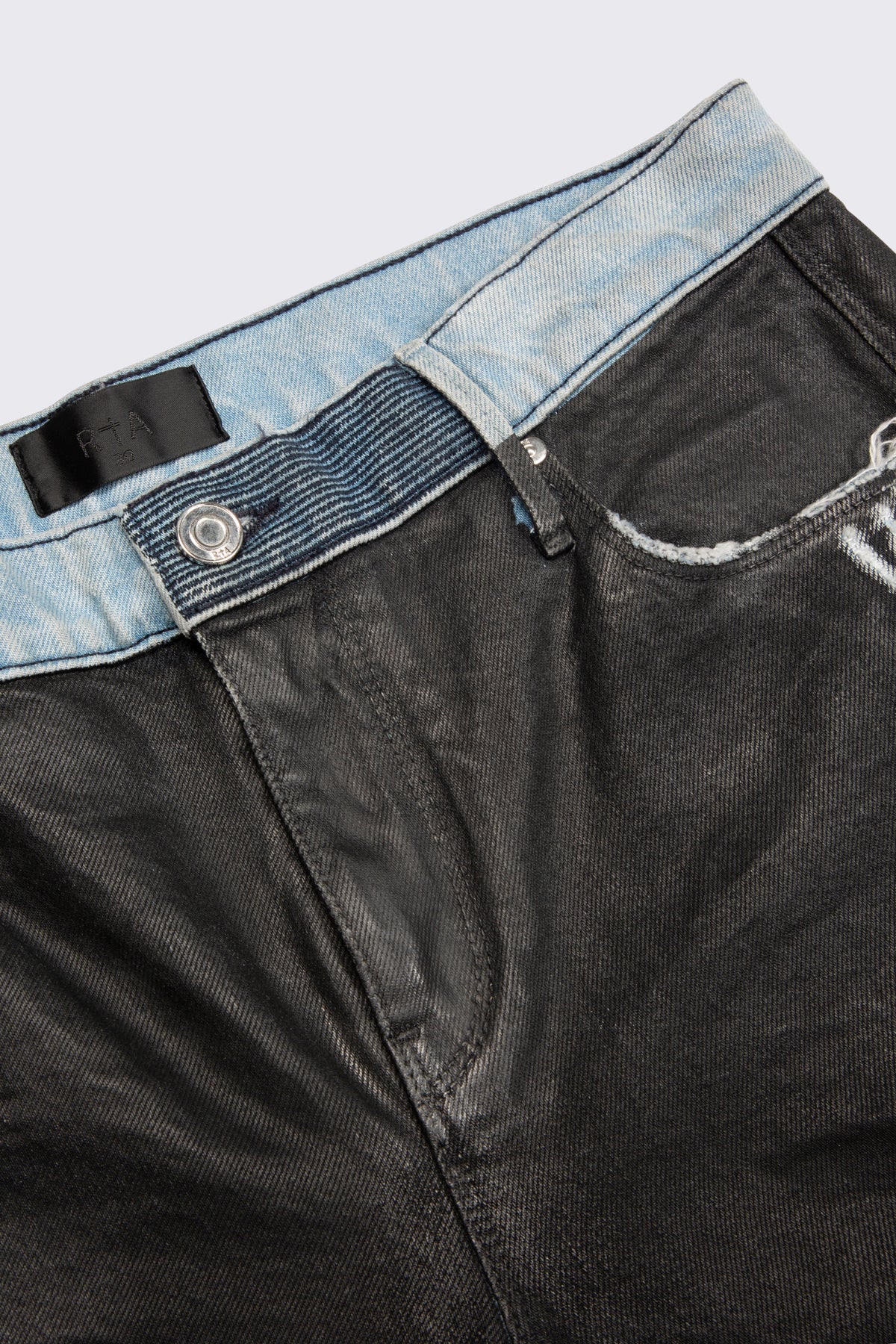 BRYANT RIPPED SKINNY JEAN | BLACK WAX COATED - Image 3