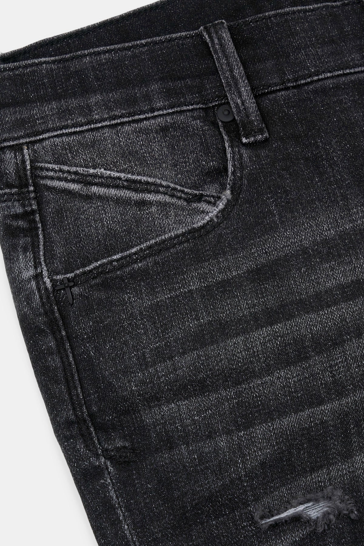 BRYANT RIPPED SKINNY JEAN | DISTRESSED GREY - Image 5