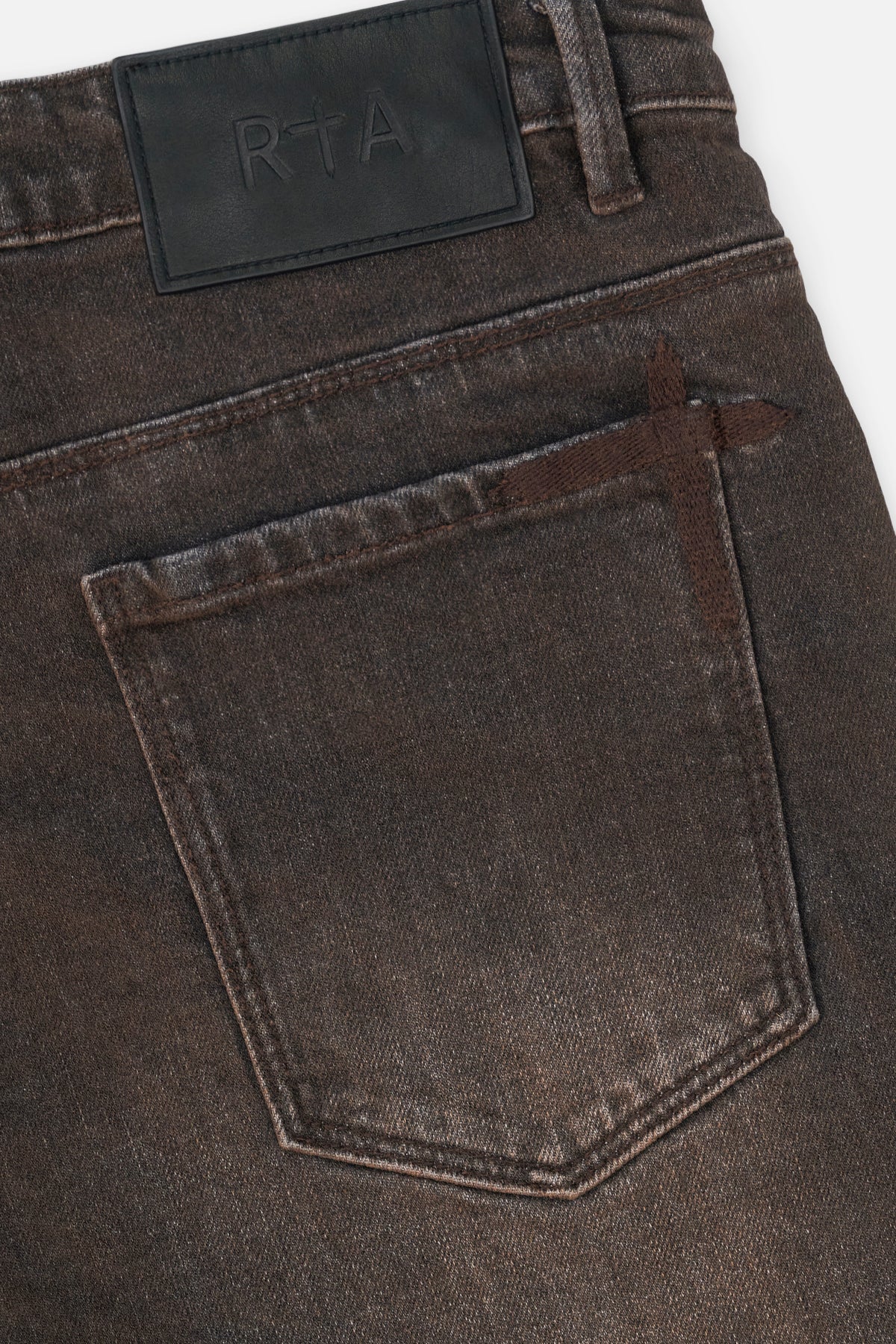 BRYANT SKINNY JEAN | MOCHA DRIFT CROSS PATCH - Image 4