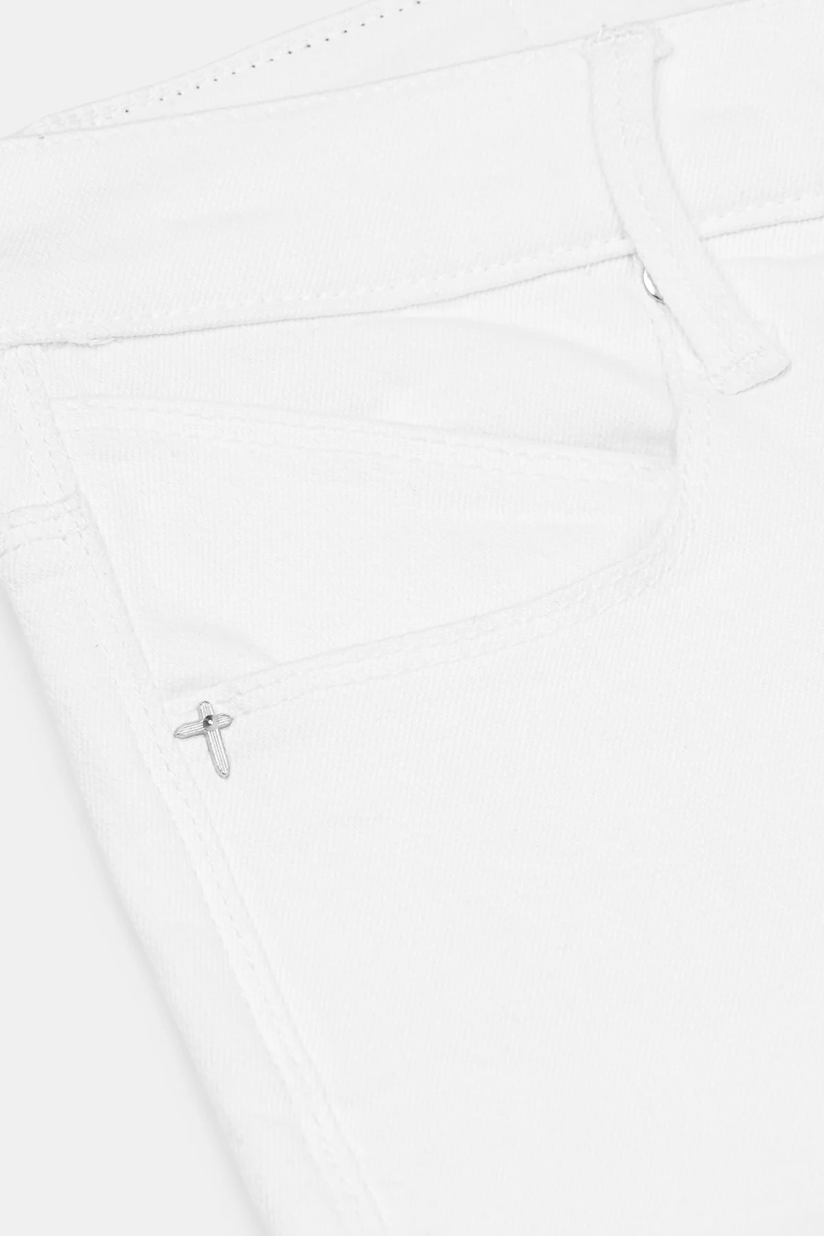 BRYANT SKINNY JEAN | WHITE REST IN PEACE - Image 5
