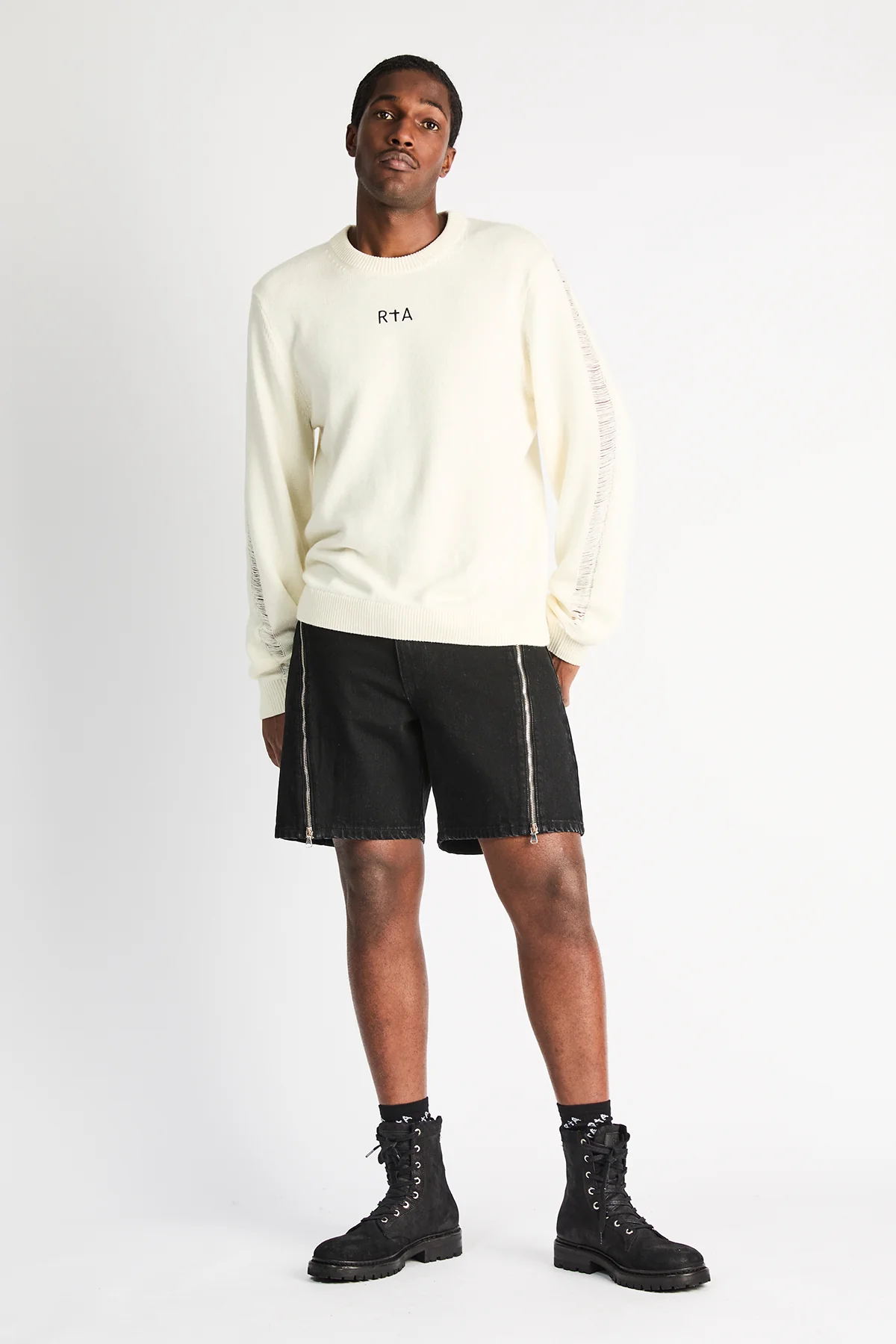 CALEB DENIM SHORT | BLACK - Image 6