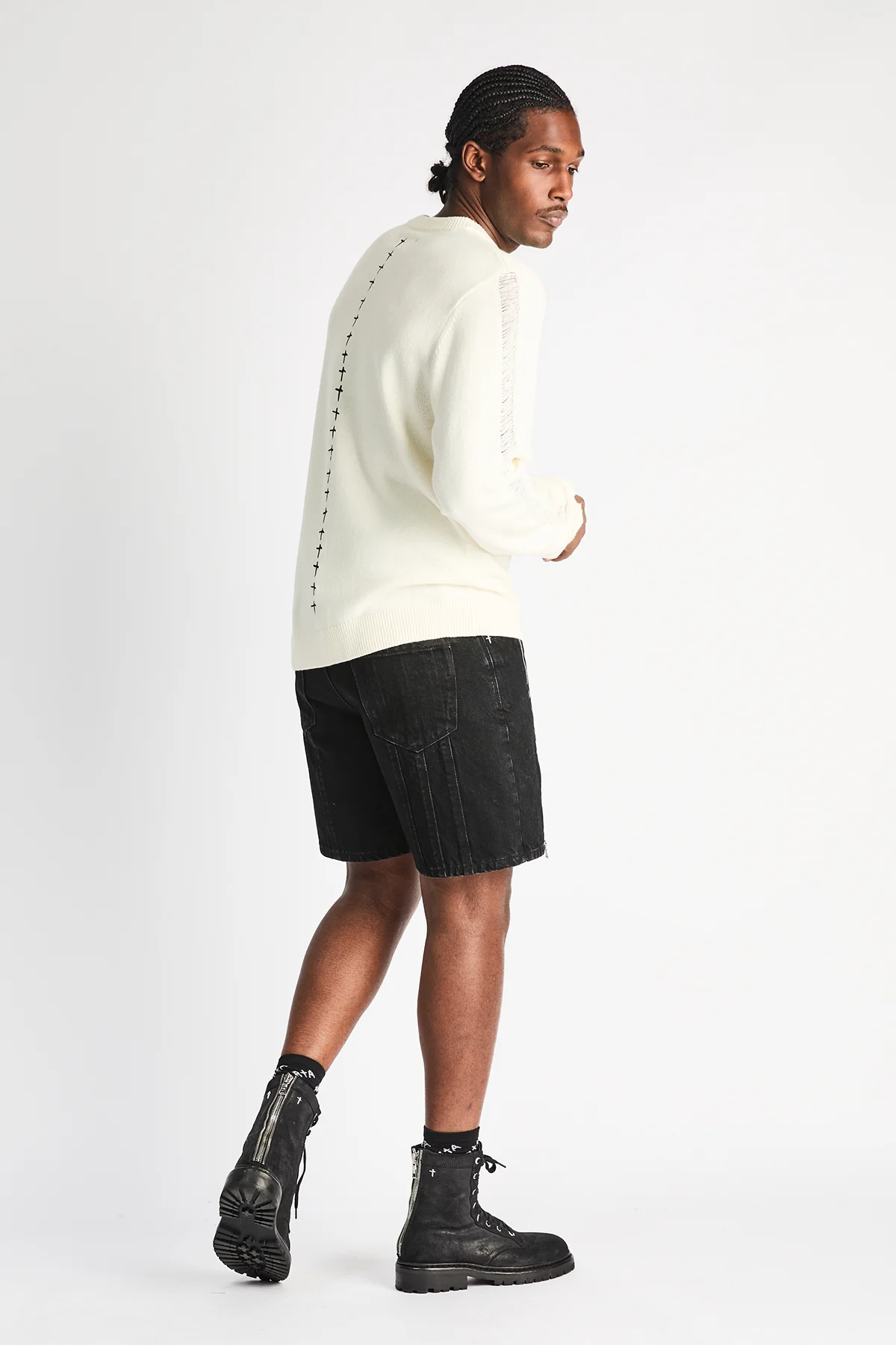 CALEB DENIM SHORT | BLACK - Image 7