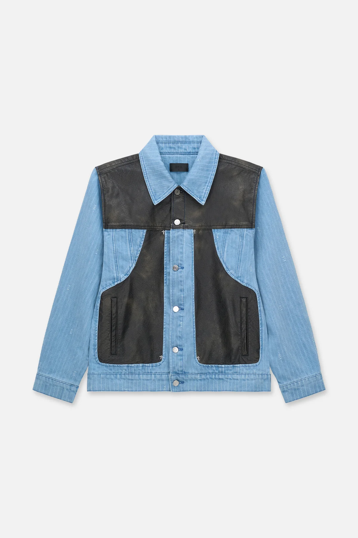 CEDRIC DENIM JACKET | BLUE PINSTRIPE COMBO - Image 2