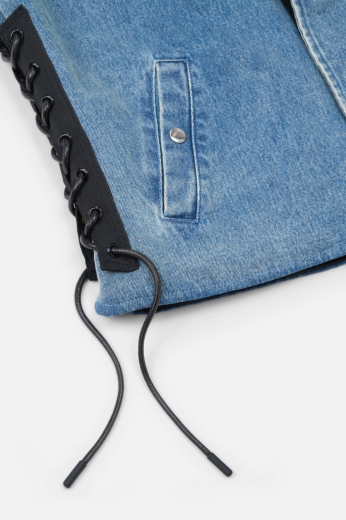CESAR DENIM VEST | GRAFFITI BLUE - Image 6