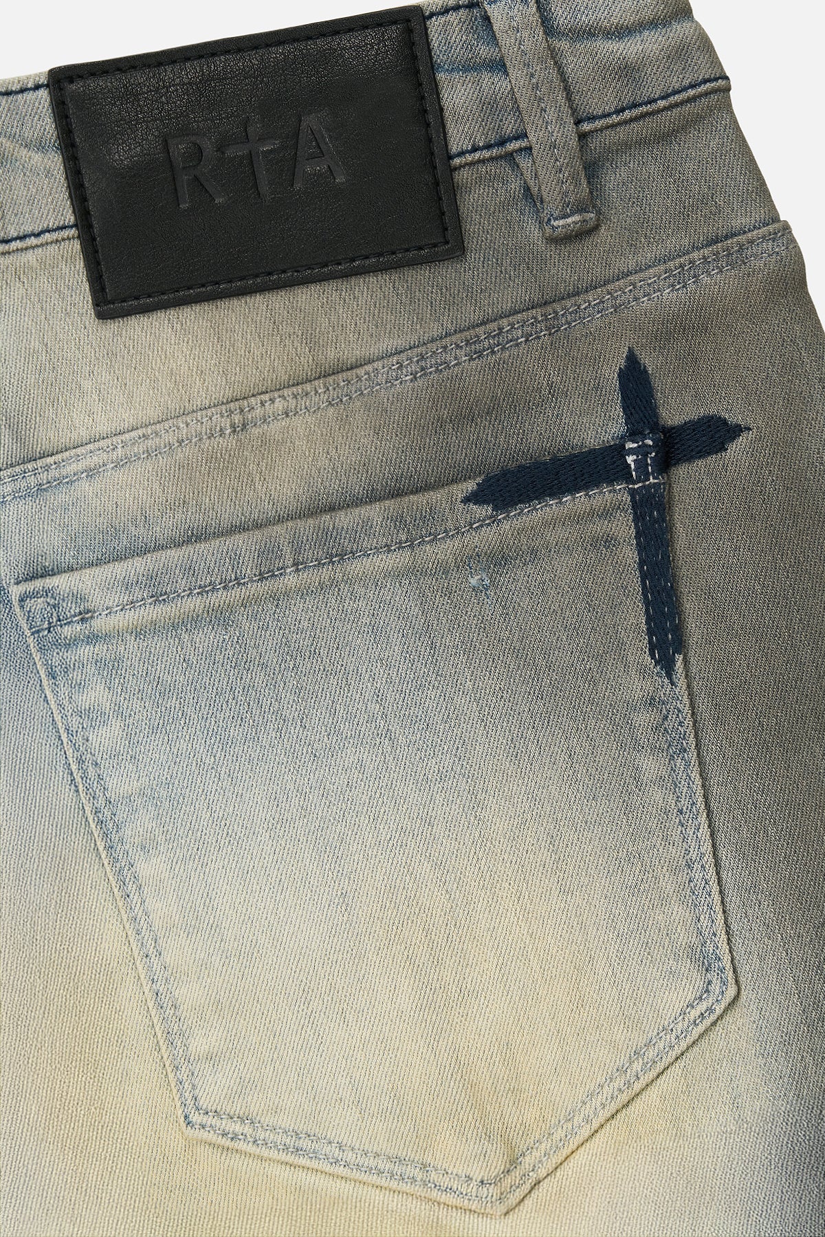 CLAYTON DISTRESSED SKINNY JEAN | STORMY DESERT BLUE - Image 4