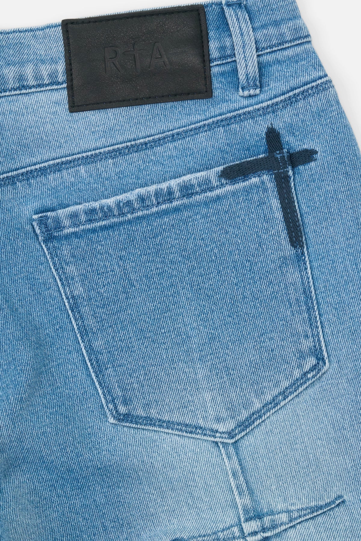 CLAYTON SKINNY JEAN | GLACIER BLUE CROSS TRIAD - Image 4