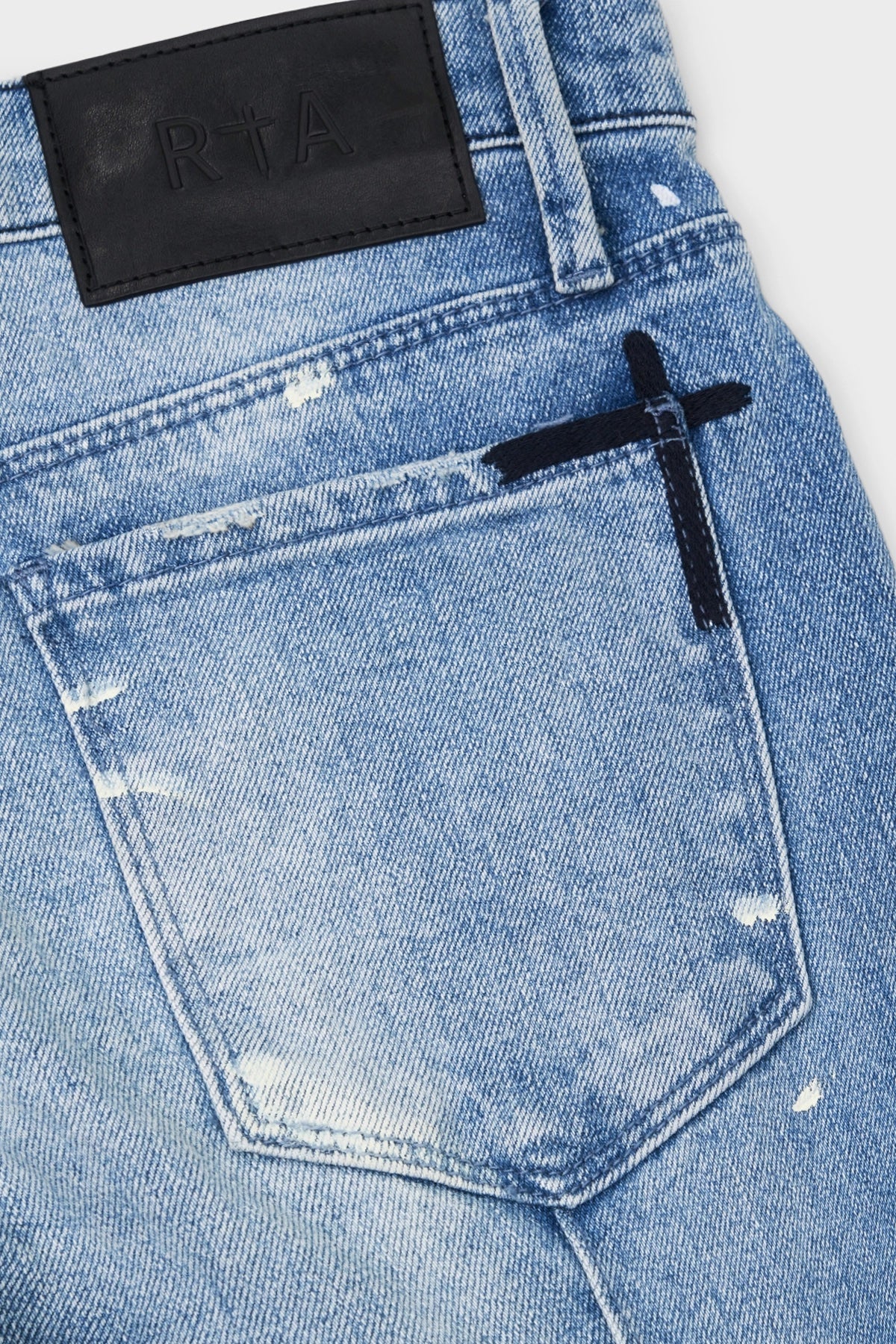 CLAYTON SKINNY JEAN | DISTRESSED WHITE PAINT SPLATTER - Image 12