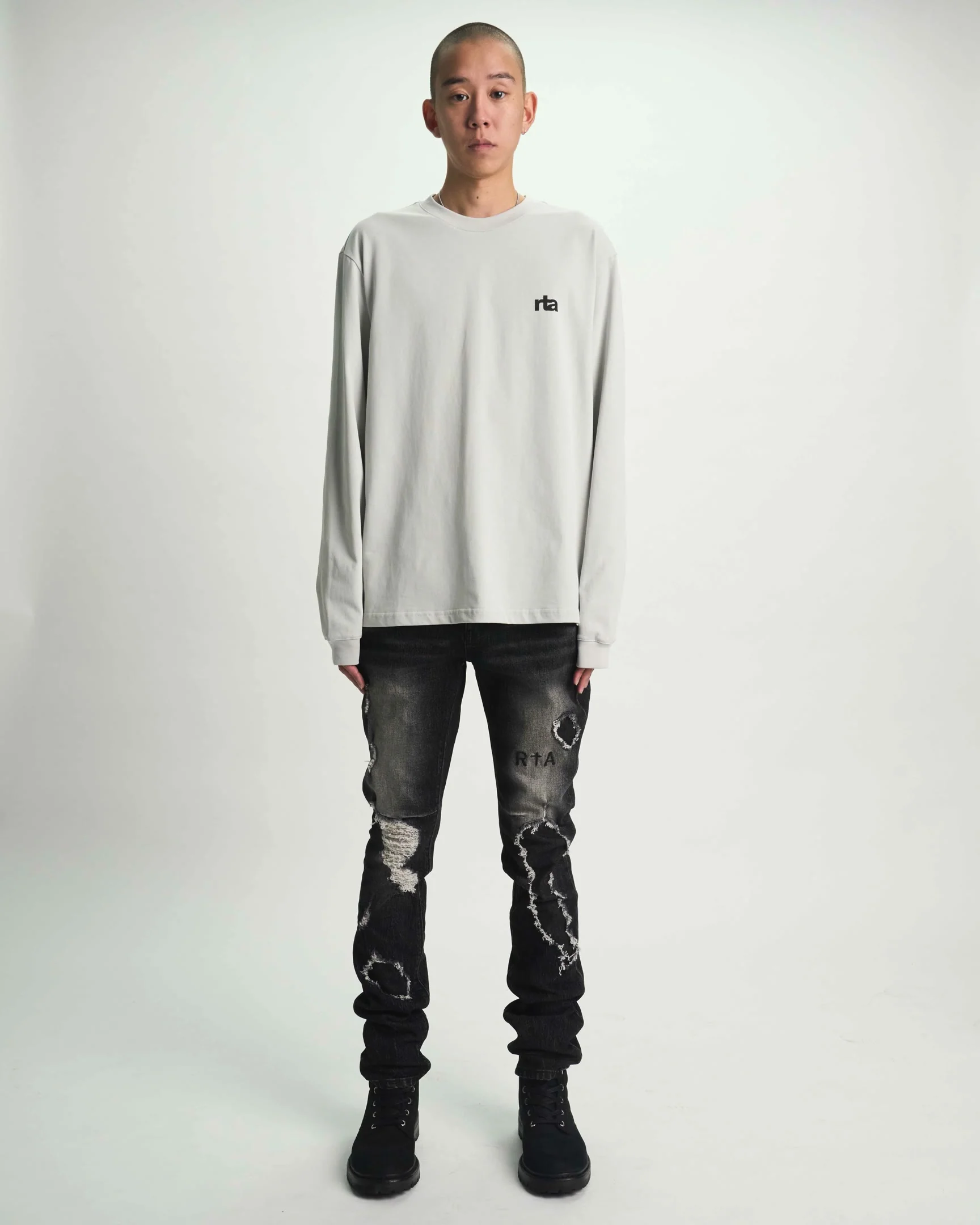 CLAYTON SKINNY JEAN | FRAY NOIR - Image 5