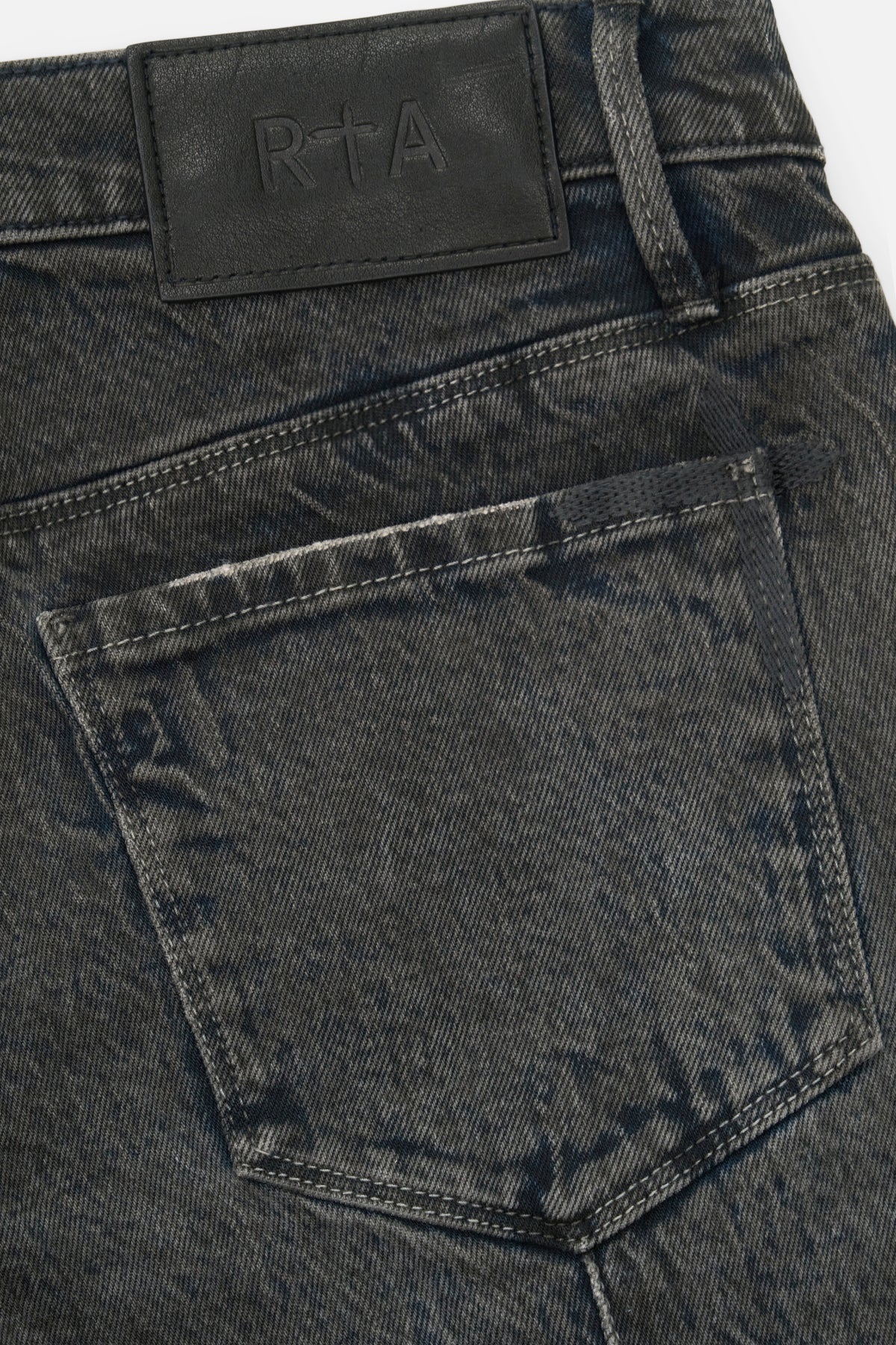CLAYTON SKINNY JEAN | GREY WAX COATED BLUE - Image 6