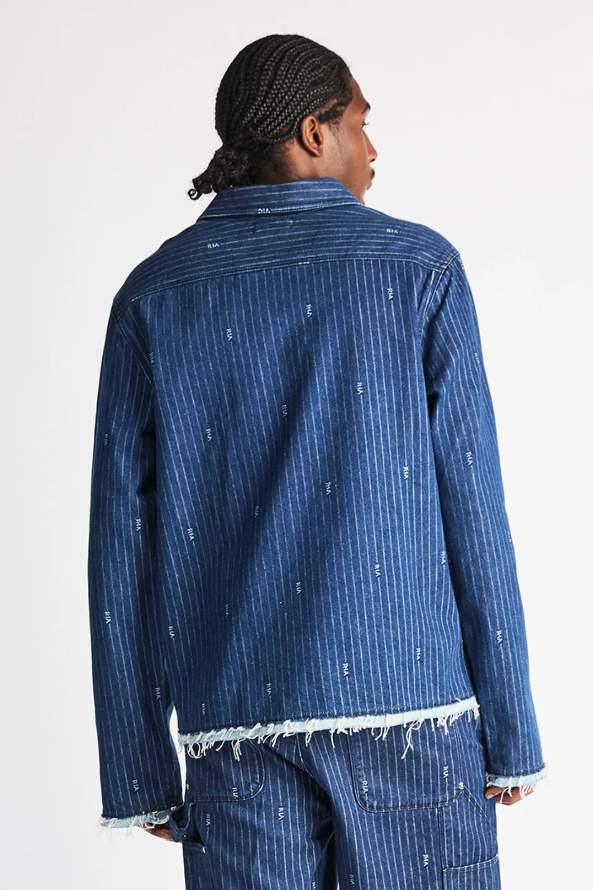 CLEO SHIRT | BLUE PINSTRIPE RTA - Image 6
