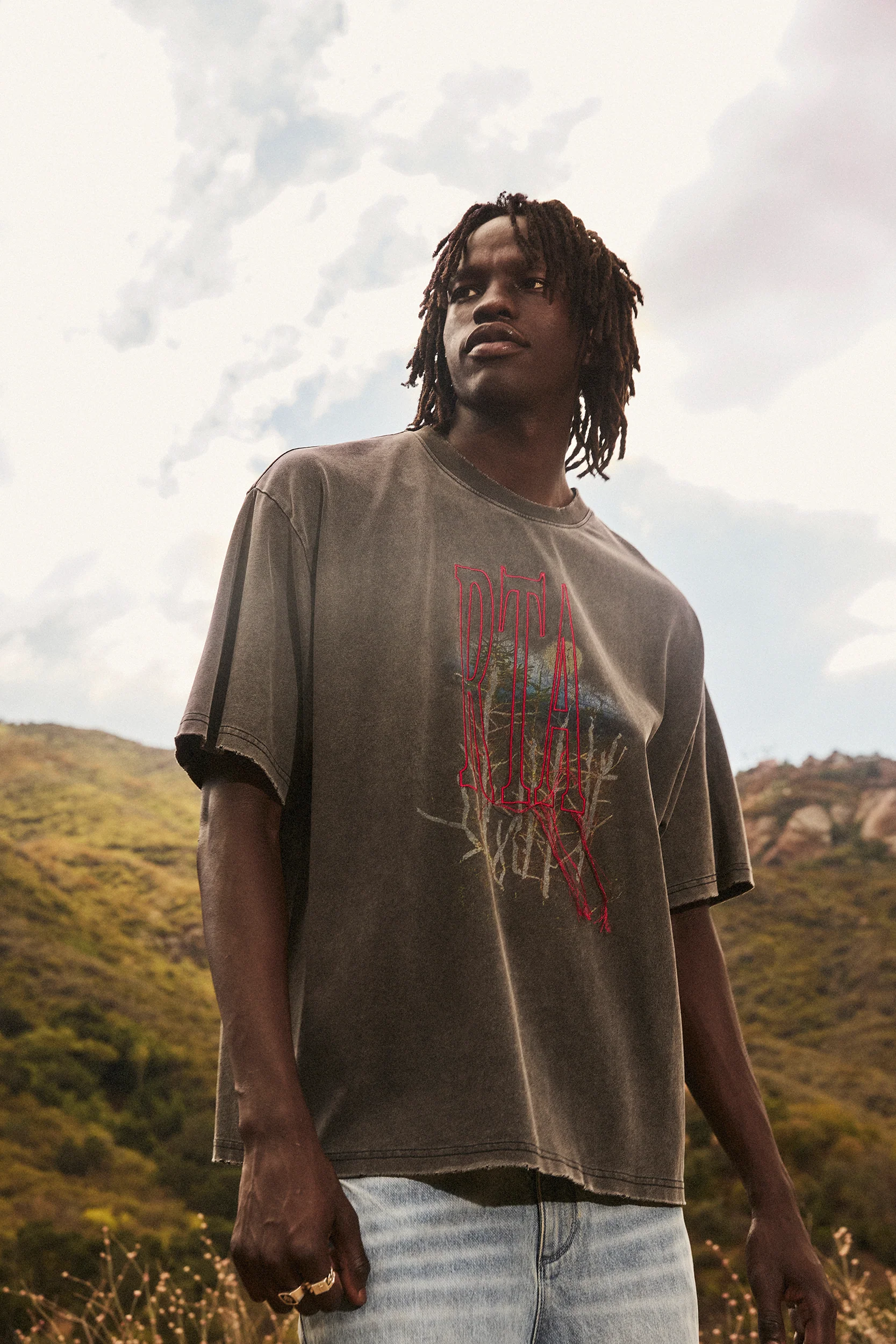 COLIN OVERSIZED SHORT SLEEVE TEE | BLACK FOREST - Image 7