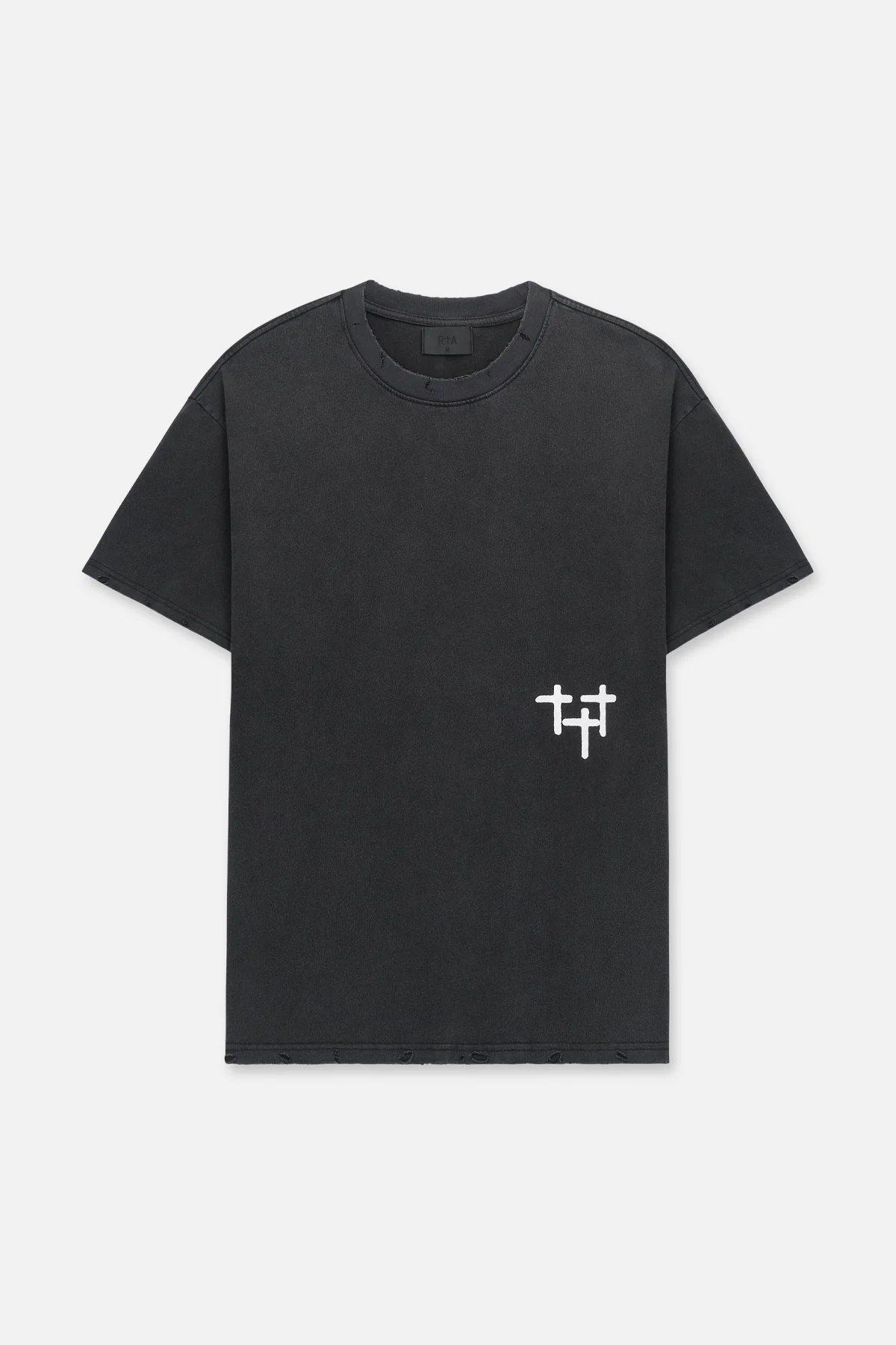 COLIN OVERSIZED SHORT SLEEVE TEE | BLACK SMOKY STARS - Image 2