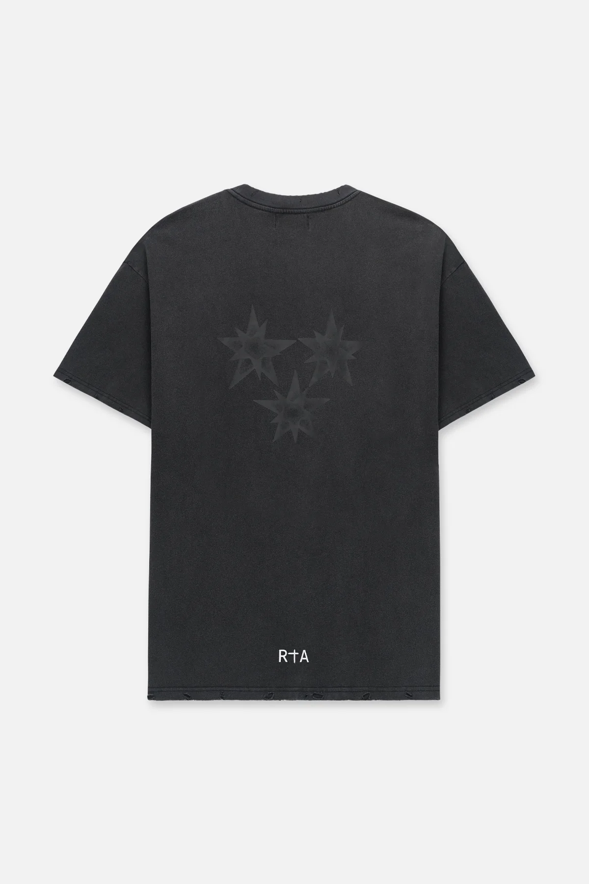COLIN OVERSIZED SHORT SLEEVE TEE | BLACK SMOKY STARS - Image 3