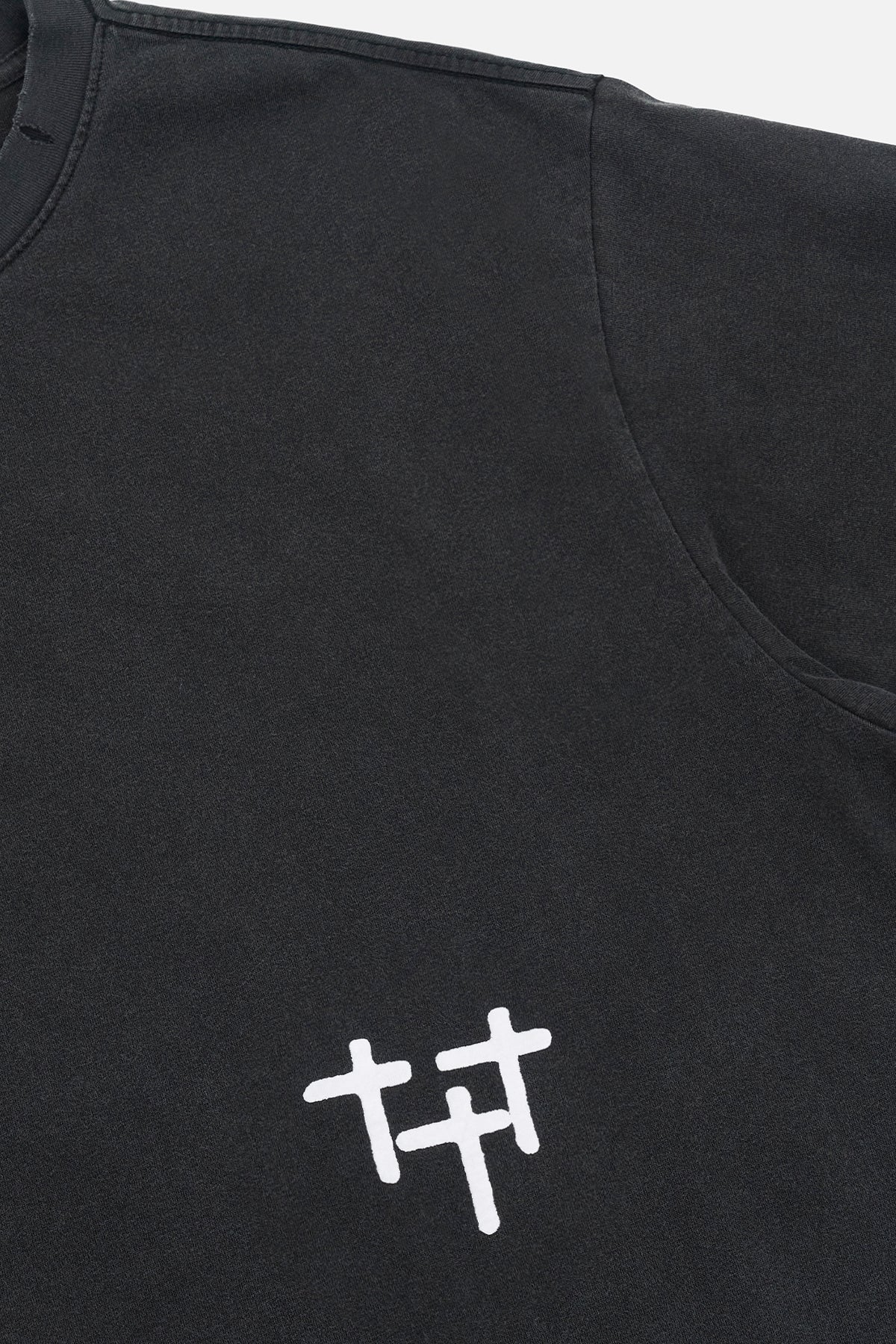 COLIN OVERSIZED SHORT SLEEVE TEE | BLACK SMOKY STARS - Image 4