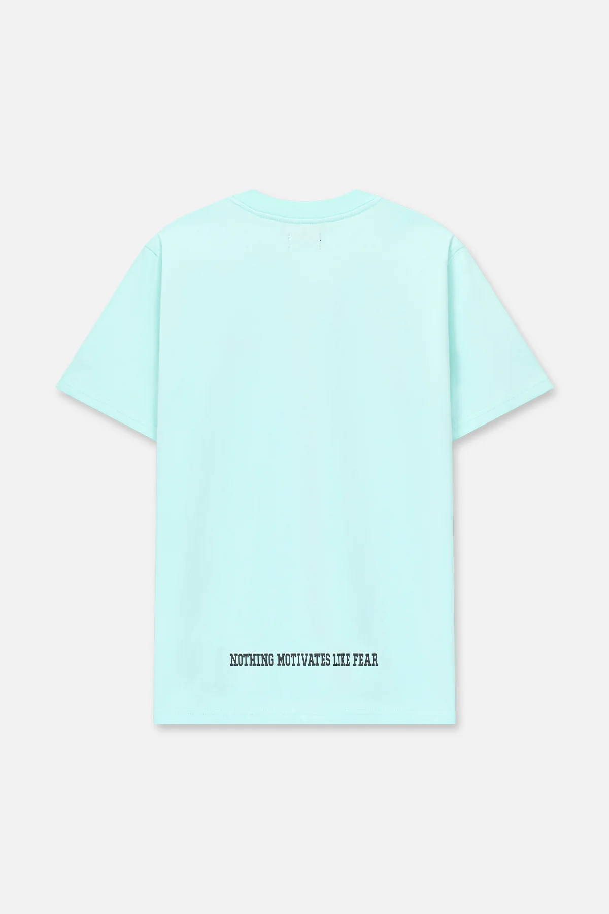 COLIN OVERSIZED SHORT SLEEVE TEE | TURQUOISE STACKED LOGO - Image 2
