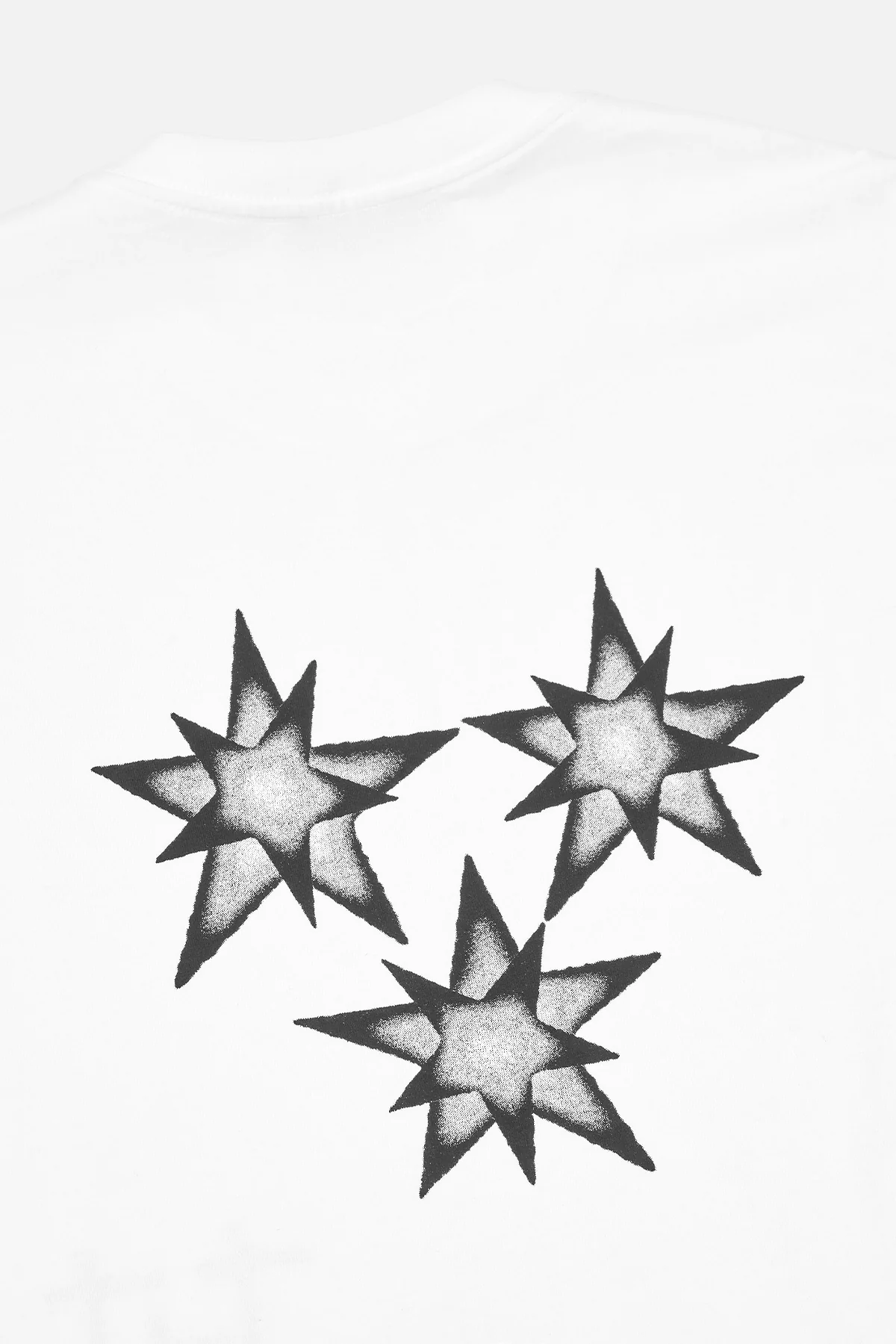 COLIN OVERSIZED SHORT SLEEVE TEE | WHITE SMOKY STARS - Image 4