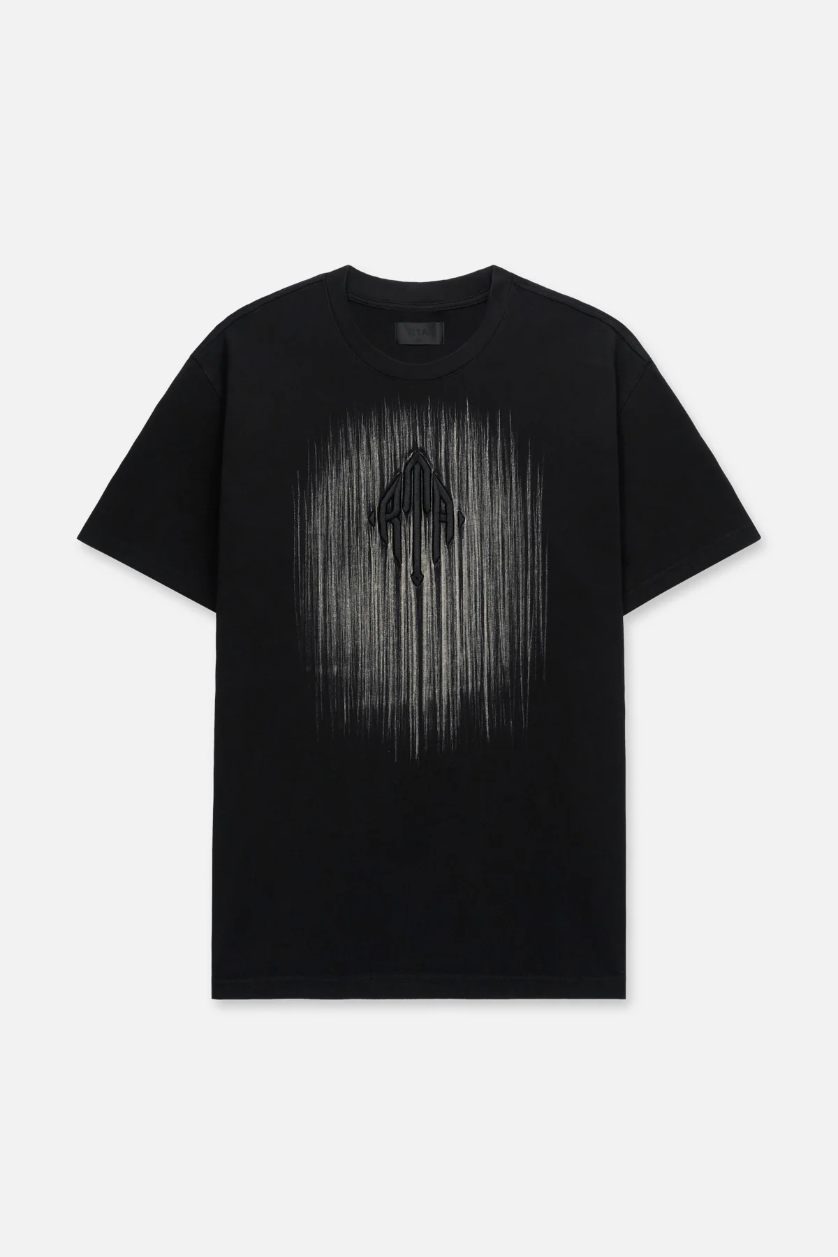 COLIN OVERSIZED SHORT SLEEVE TEE | BLACK ETCHED MONOGRAM