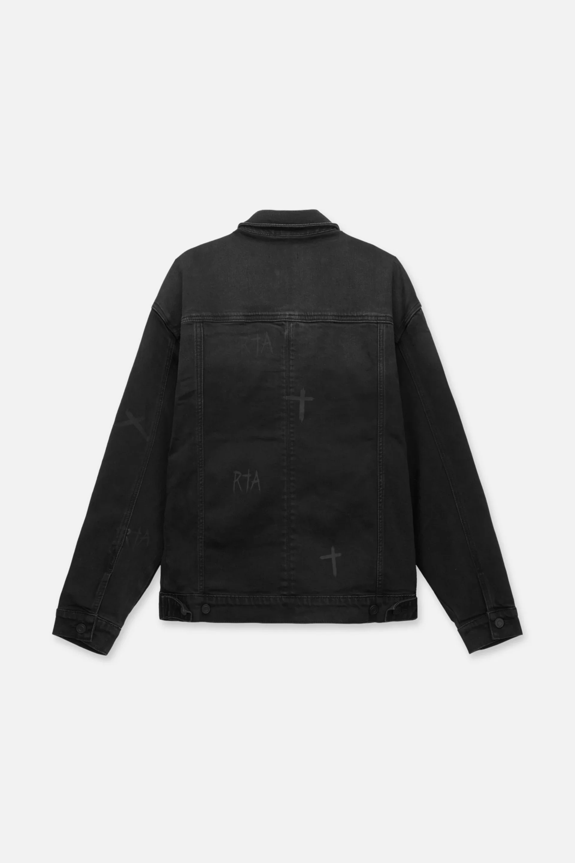 DANNY DENIM JACKET | CHARCOAL DISTRESSED - Image 3