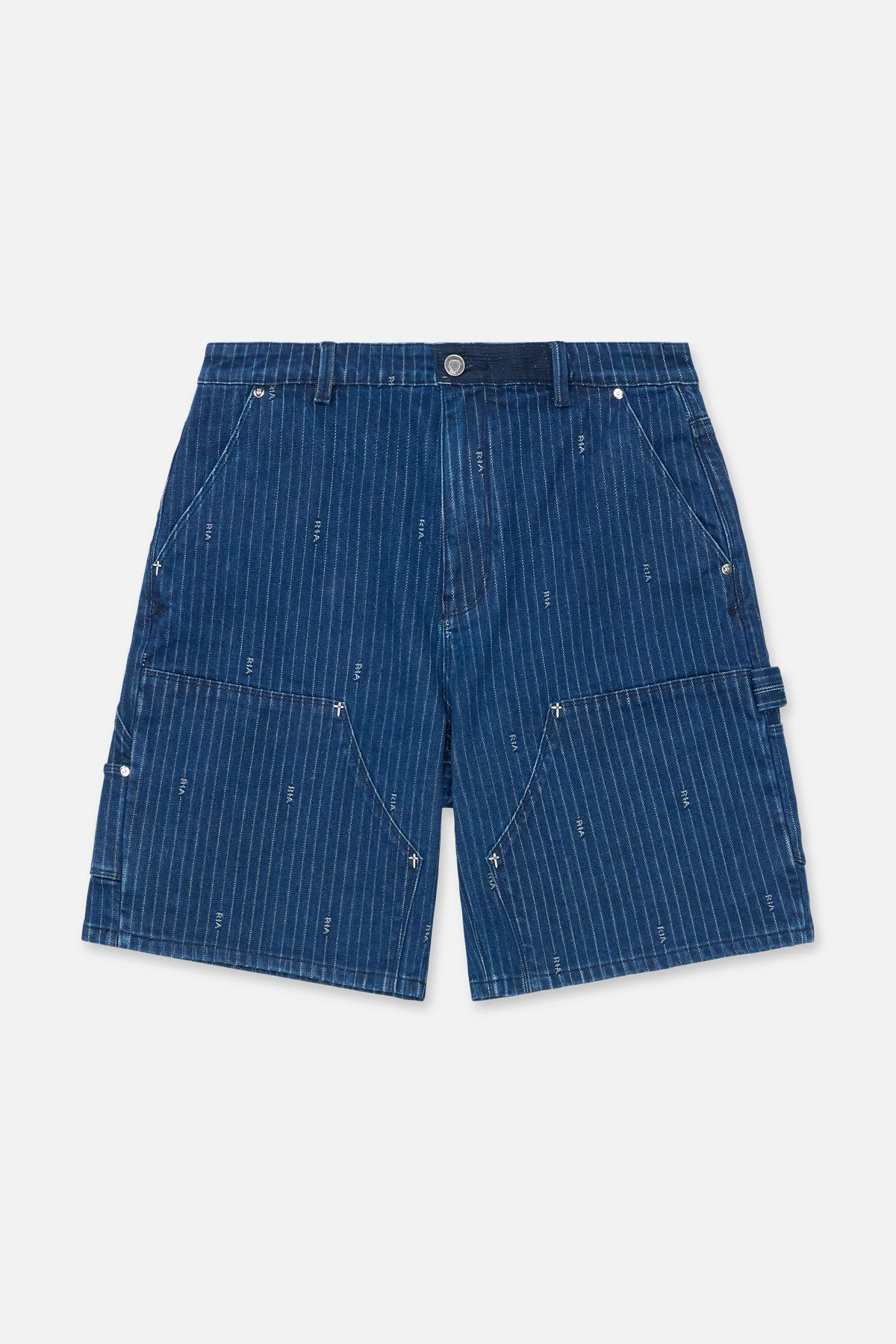 DANTE CARPENTER DENIM SHORT | BLUE PINSTRIPE RTA