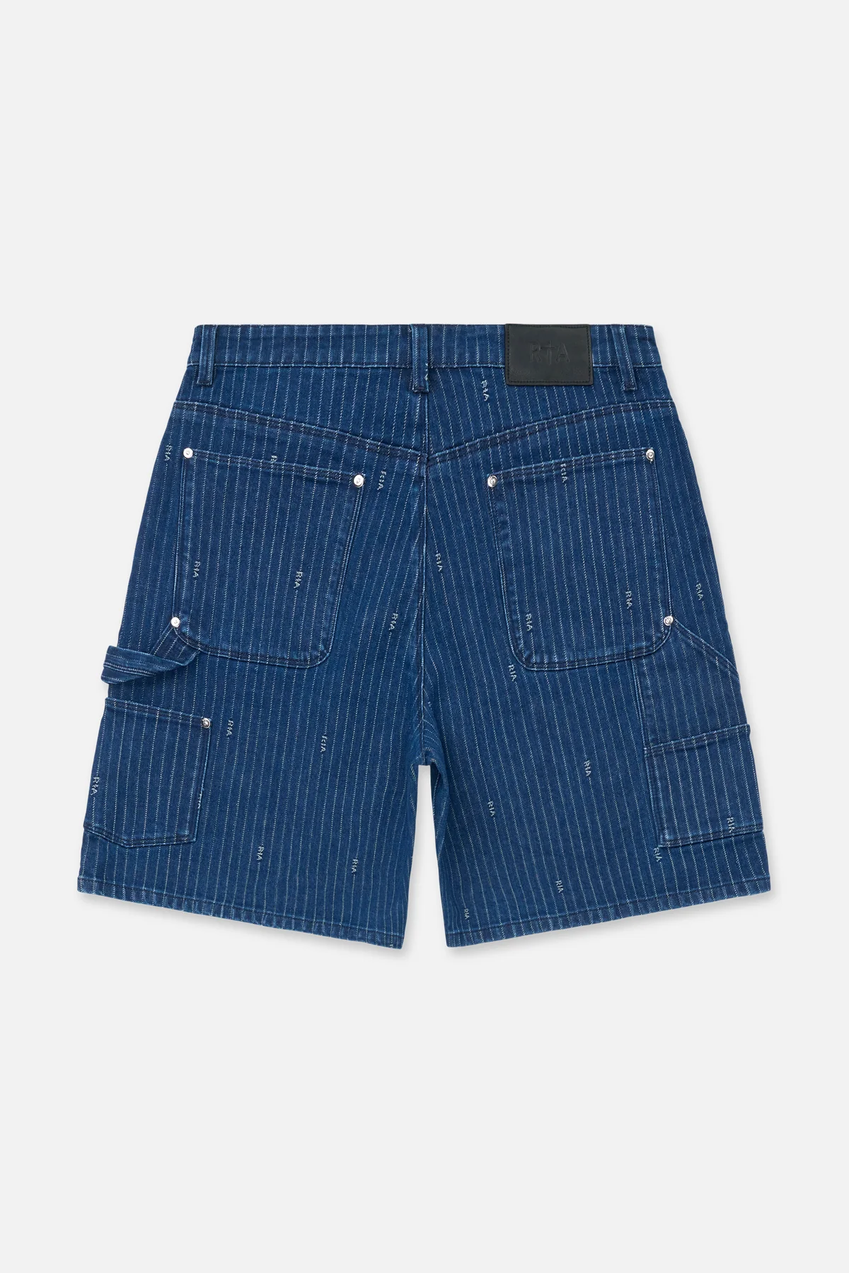 DANTE CARPENTER DENIM SHORT | BLUE PINSTRIPE RTA - Image 2