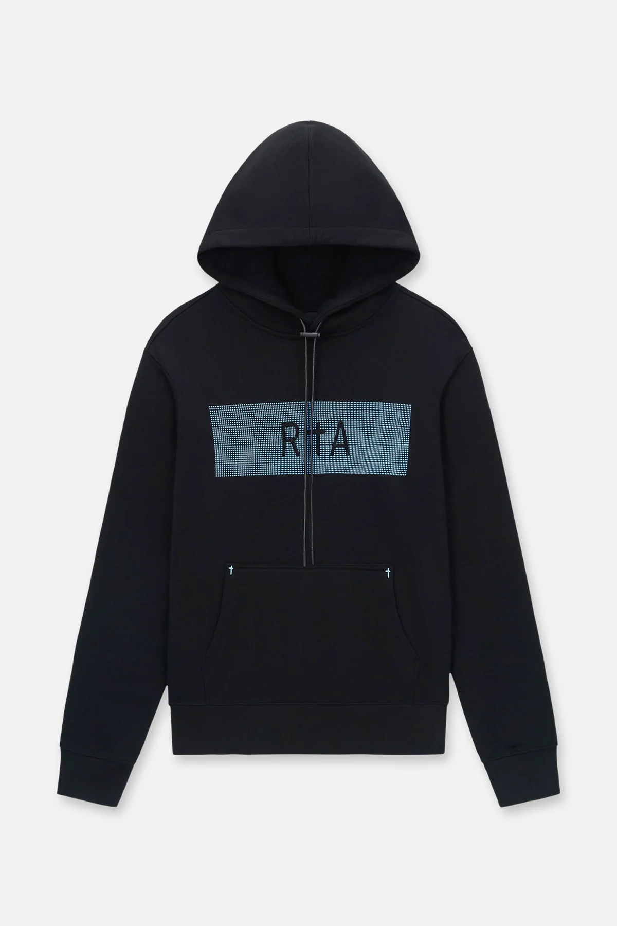 DION HOODIE | BLACK GLITCH RTA