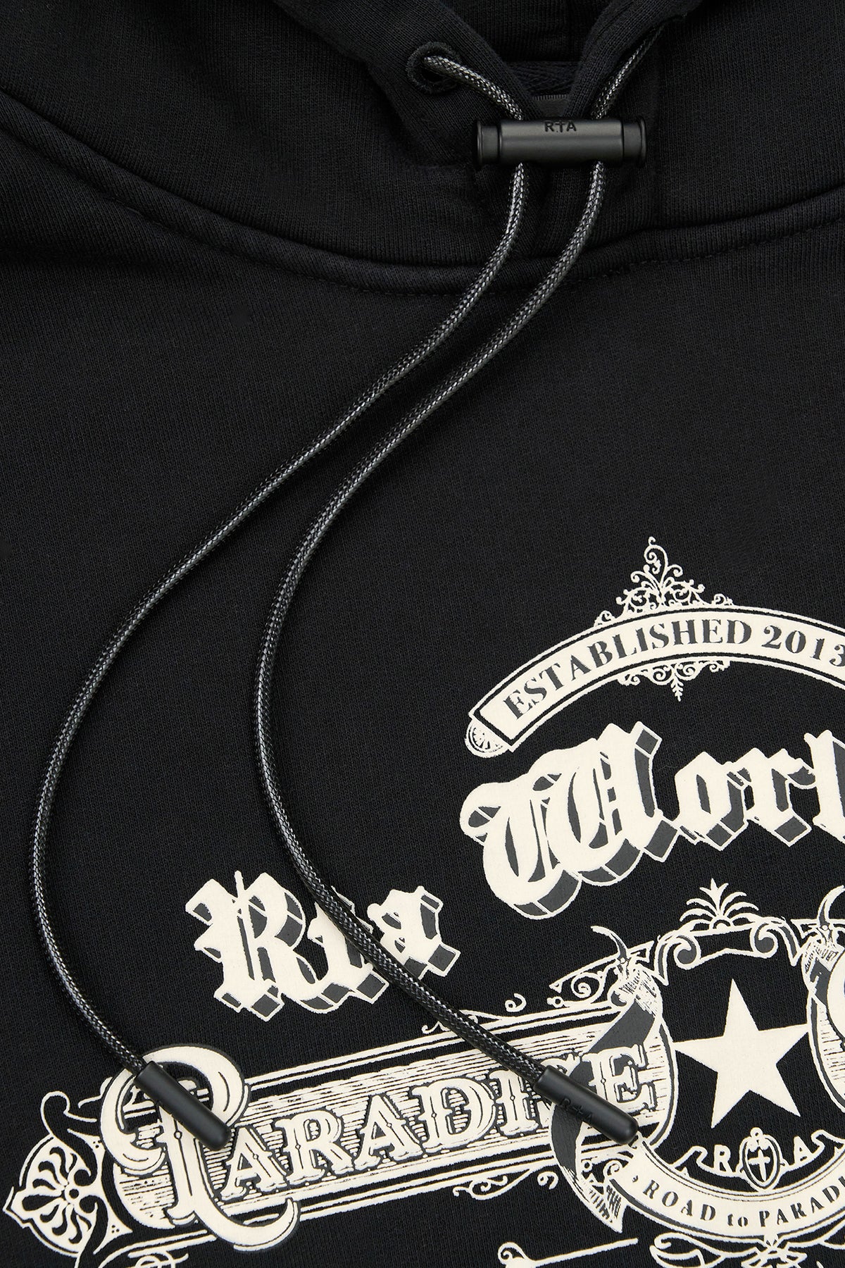 DION HOODIE | BLACK RETRO PARADISE - Image 3