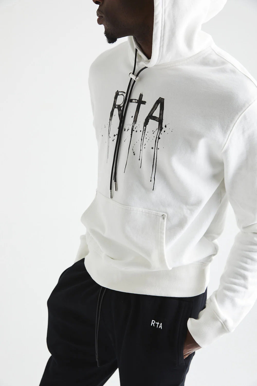 DION HOODIE | WHITE WATERCOLOR - Image 2