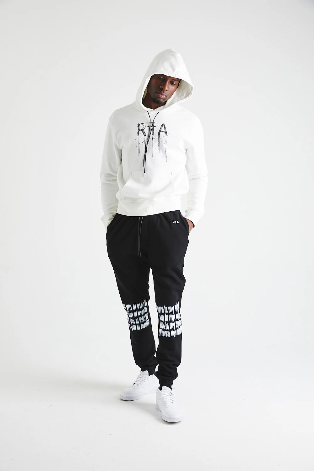 DION HOODIE | WHITE WATERCOLOR - Image 4