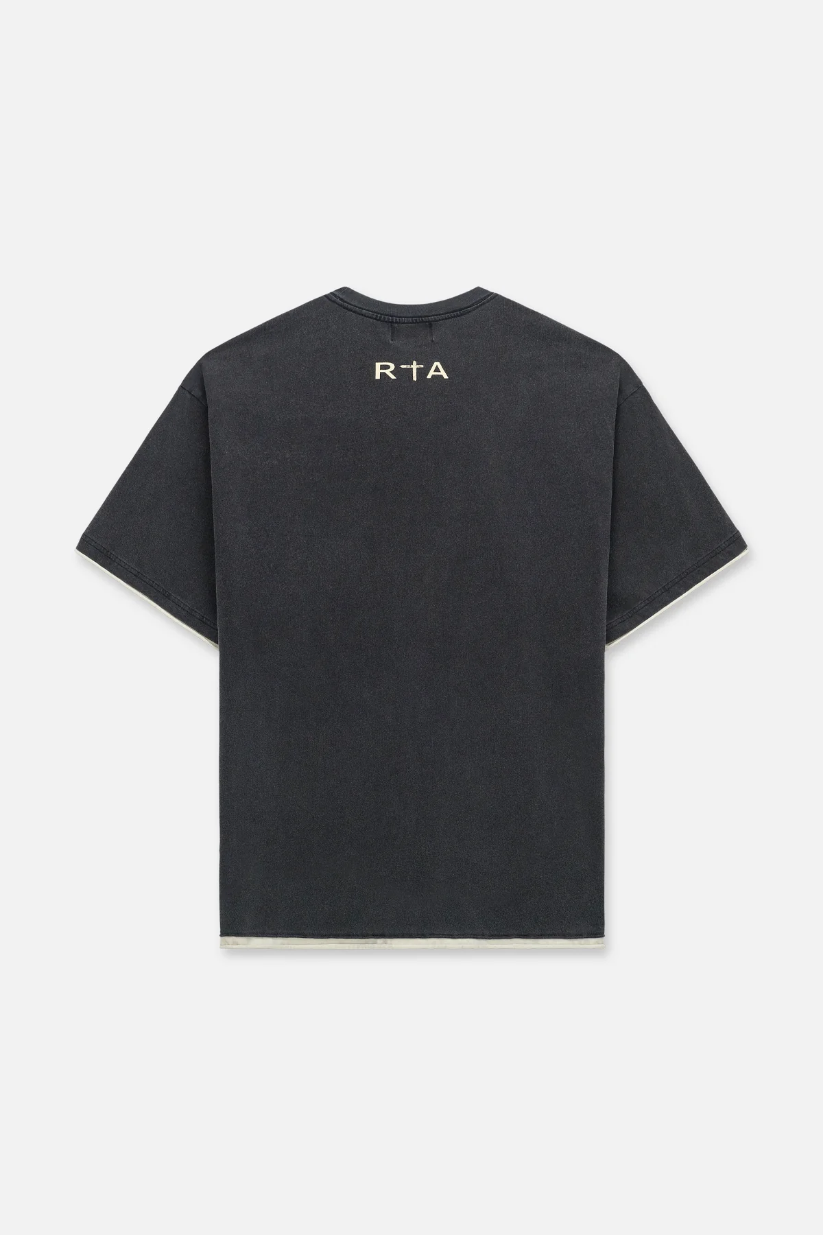 ELIAN DOUBLE LAYERED TEE | BLACK EXODUS - Image 3