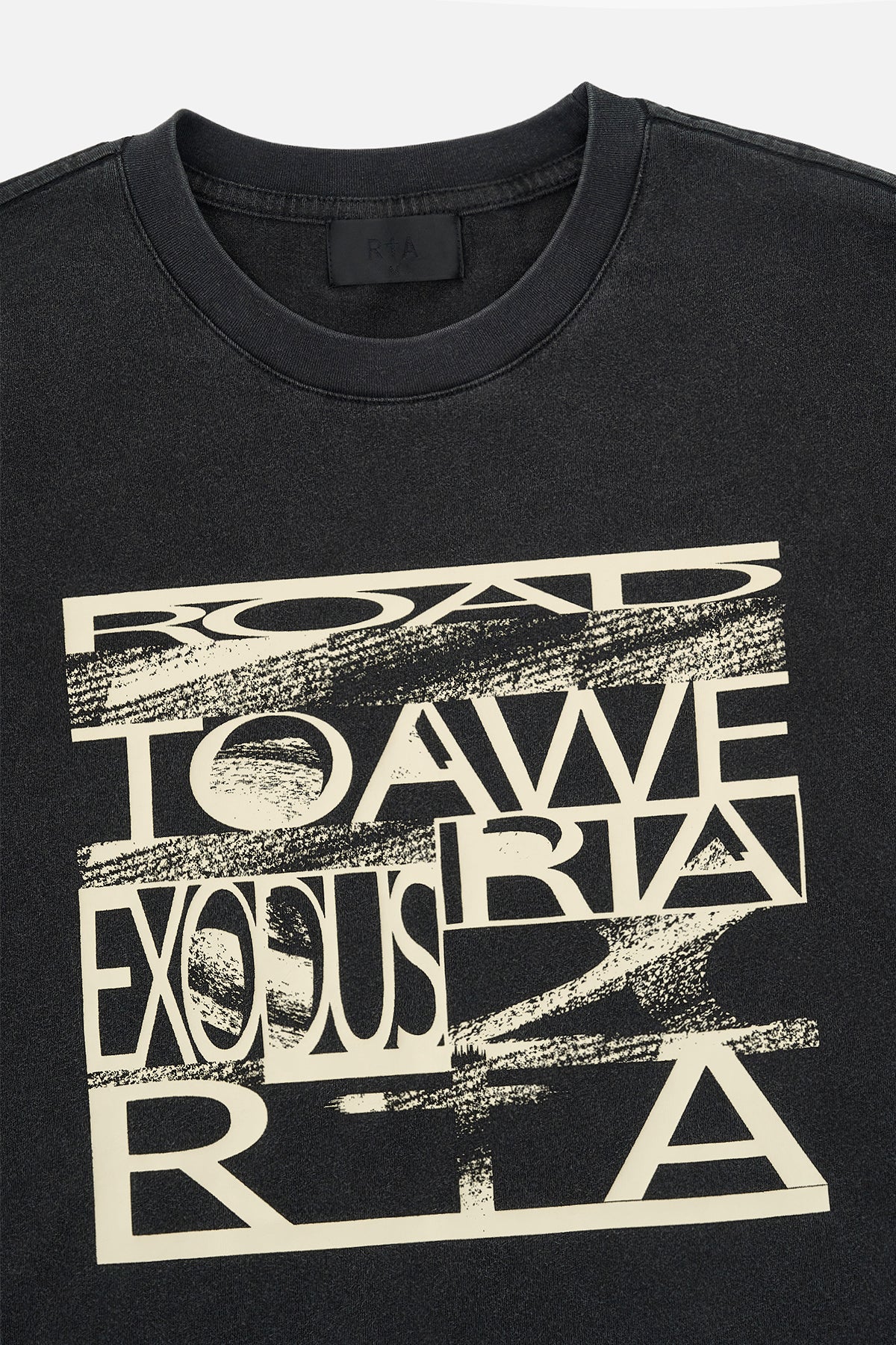 ELIAN DOUBLE LAYERED TEE | BLACK EXODUS - Image 4