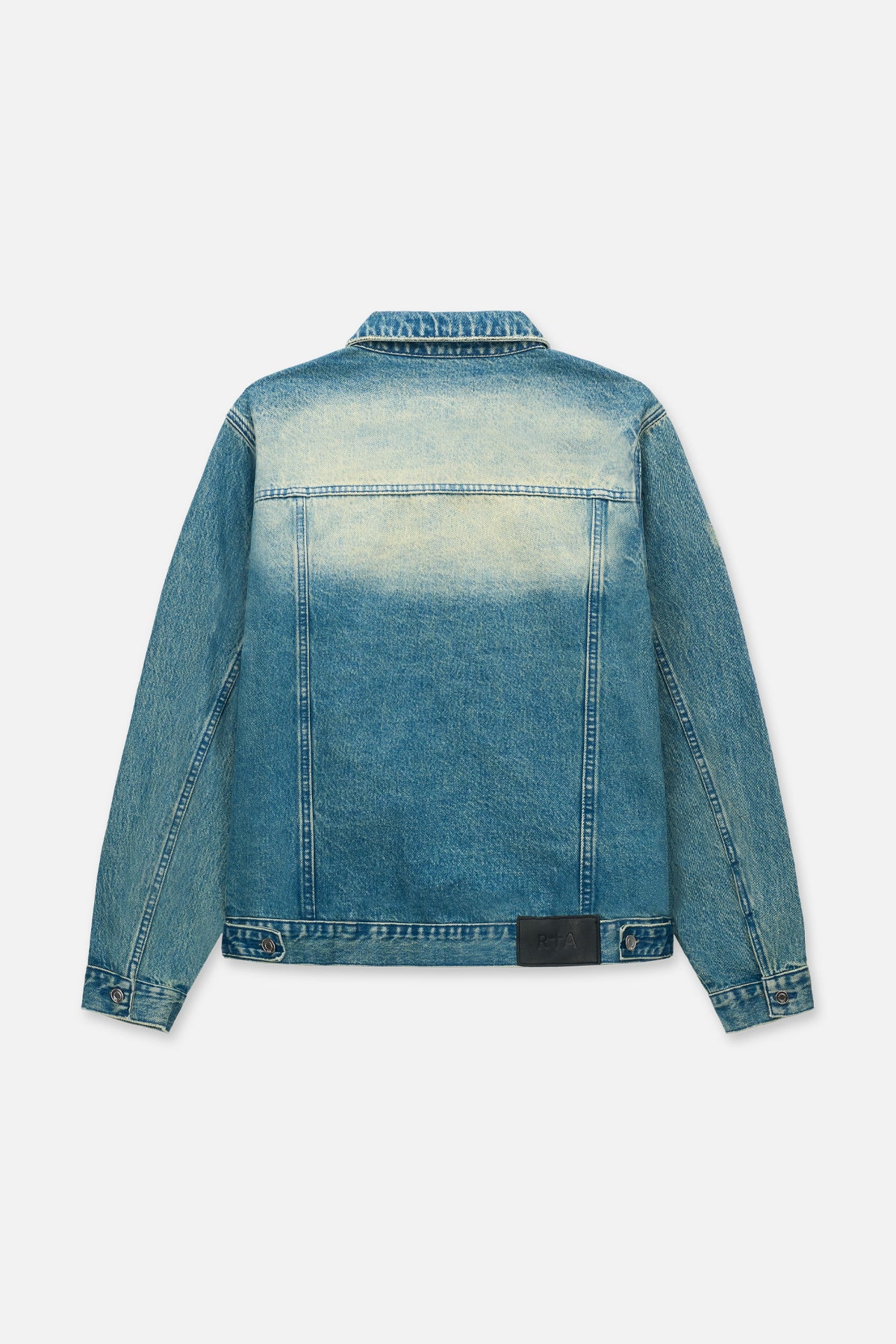 ELMER DENIM JACKET | BLUE DISTRESSED SNAKE - Image 2