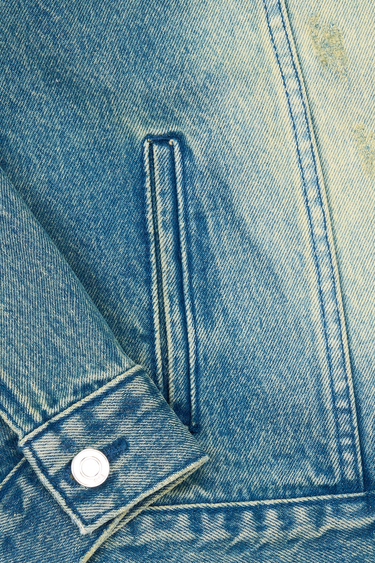 ELMER DENIM JACKET | BLUE DISTRESSED SNAKE - Image 5