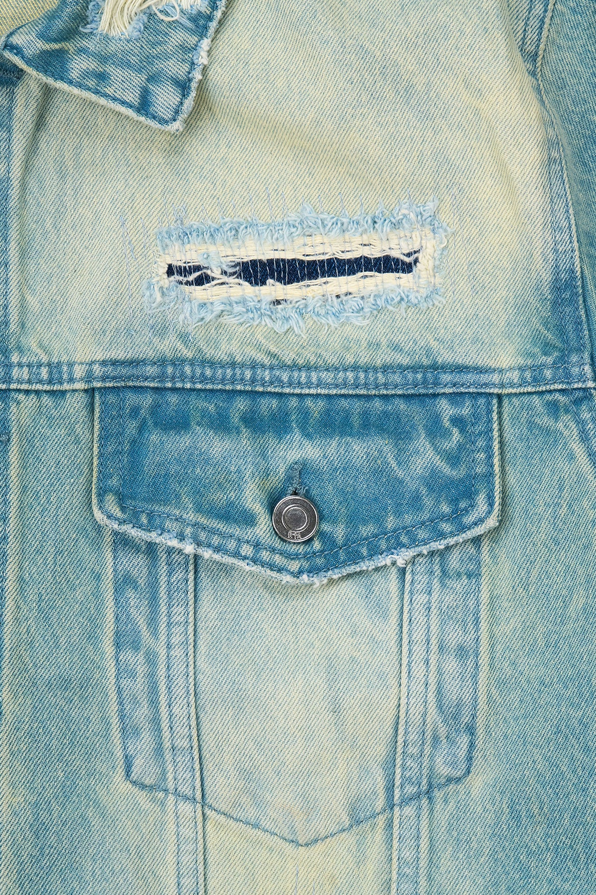 ELMER DENIM JACKET | BLUE KYANITE DISTRESSED - Image 3