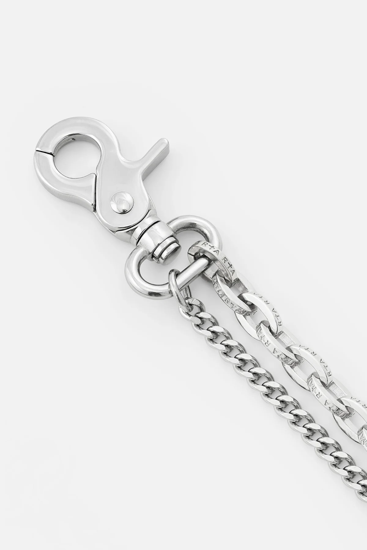EREN DOUBLE CUBAN PANT CHAIN | SILVER RTA - Image 3