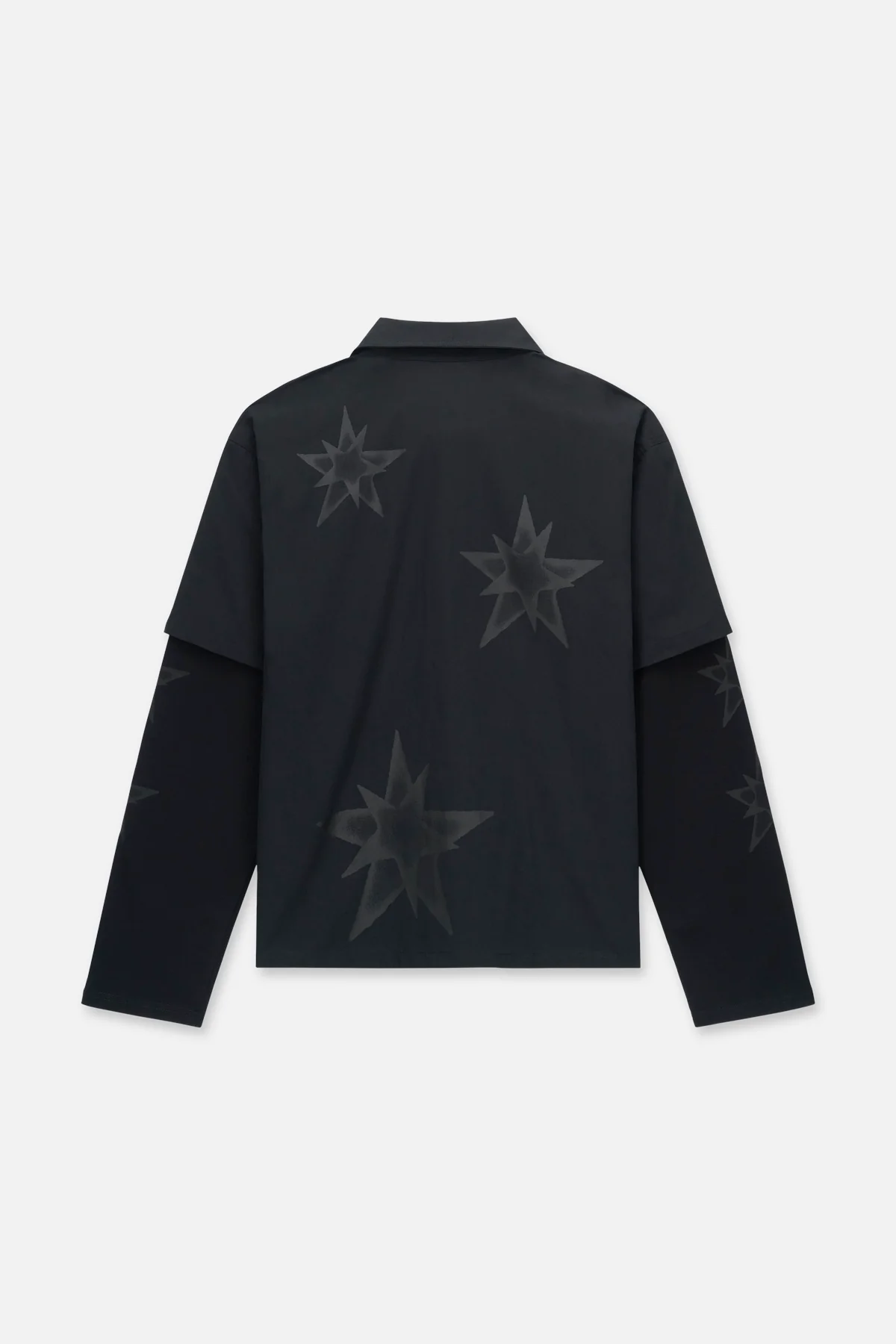 ERIK DOUBLE LAYERED SHIRT | BLACK CROSS STAR - Image 2