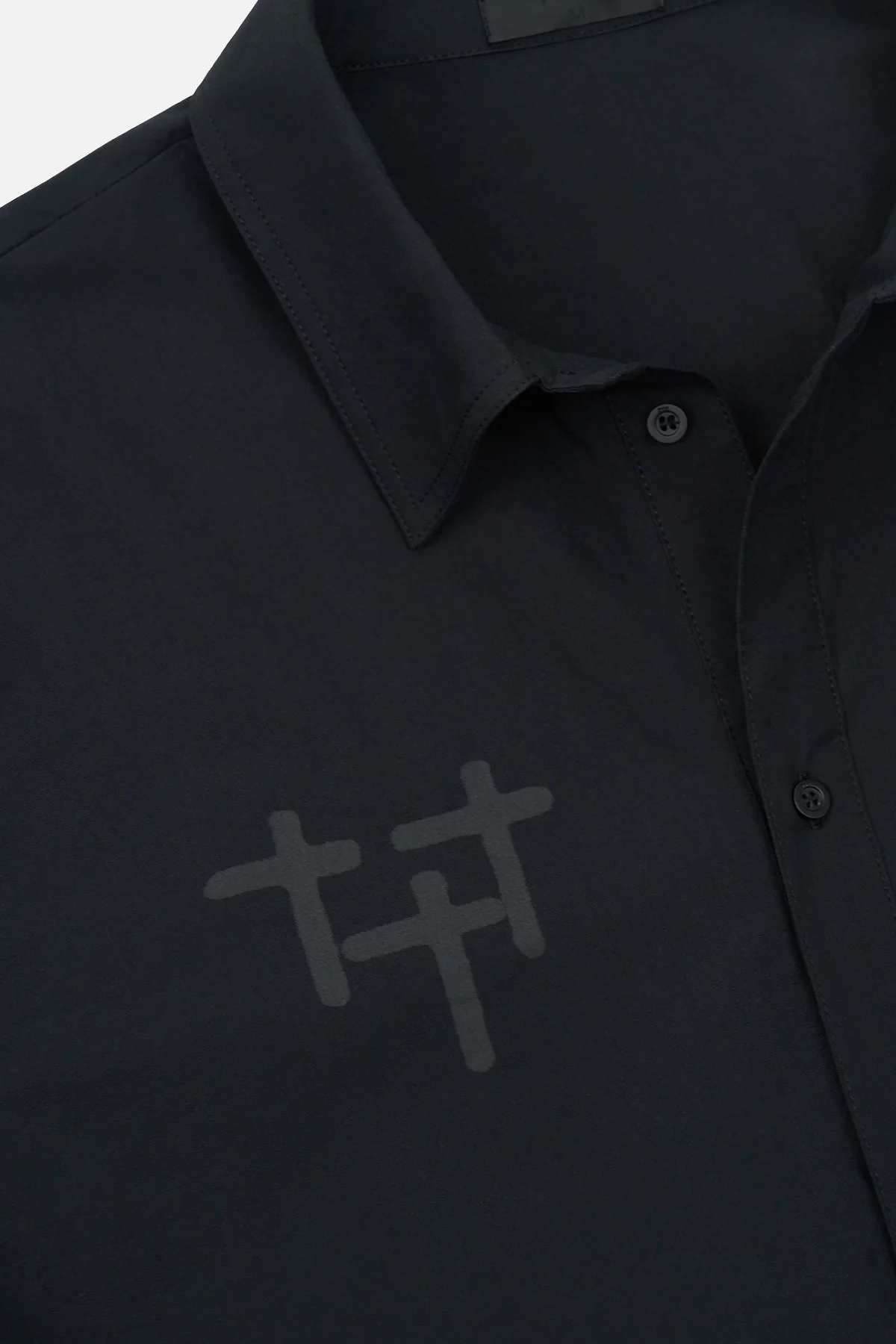 ERIK DOUBLE LAYERED SHIRT | BLACK CROSS STAR - Image 3