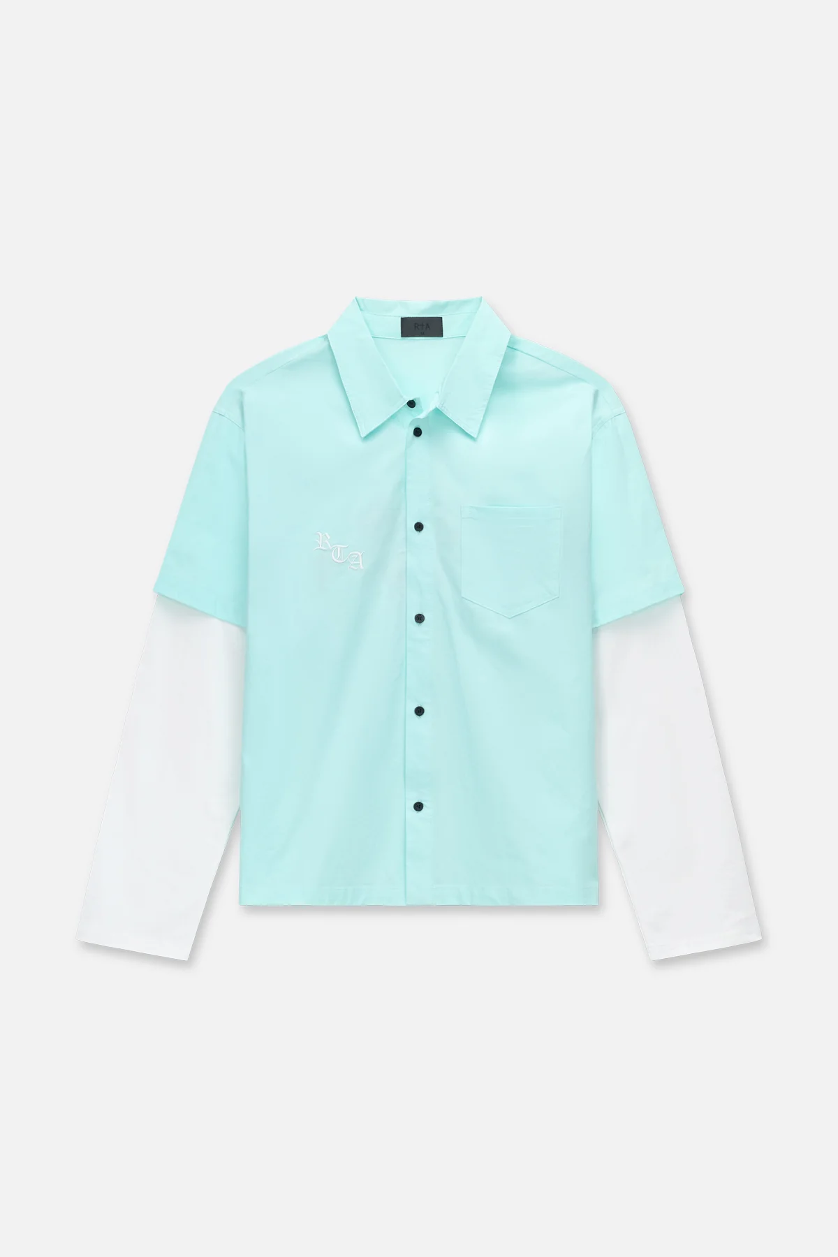 ERIK DOUBLE LAYERED SHIRT | BLUE LIGHT RTA FLAG - Image 2