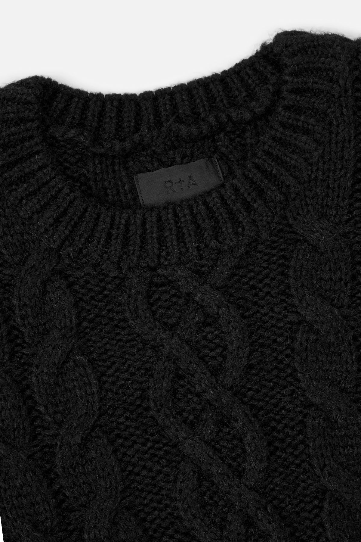 ETHAN SWEATER | BLACK CABLE KNIT - Image 8