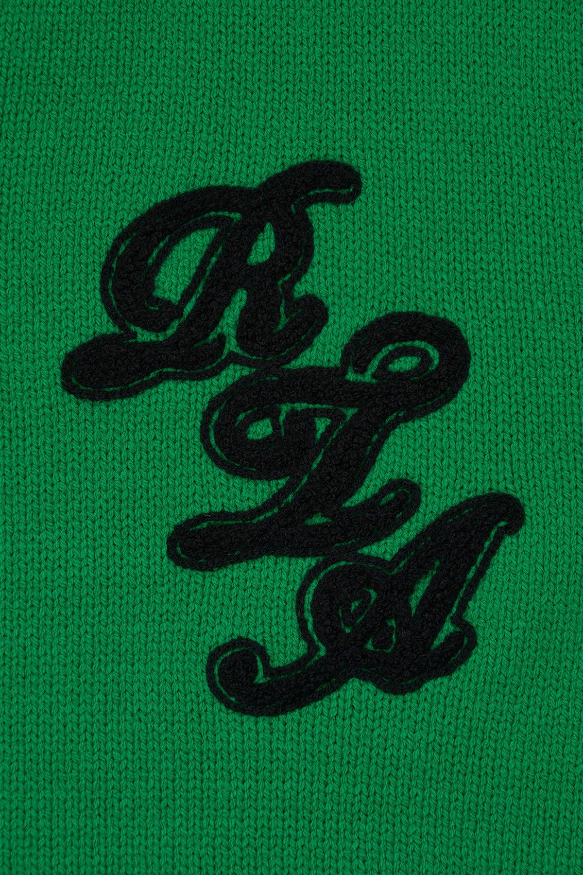 ETHAN SWEATER | GREEN SCRIPT LOGO - Image 8