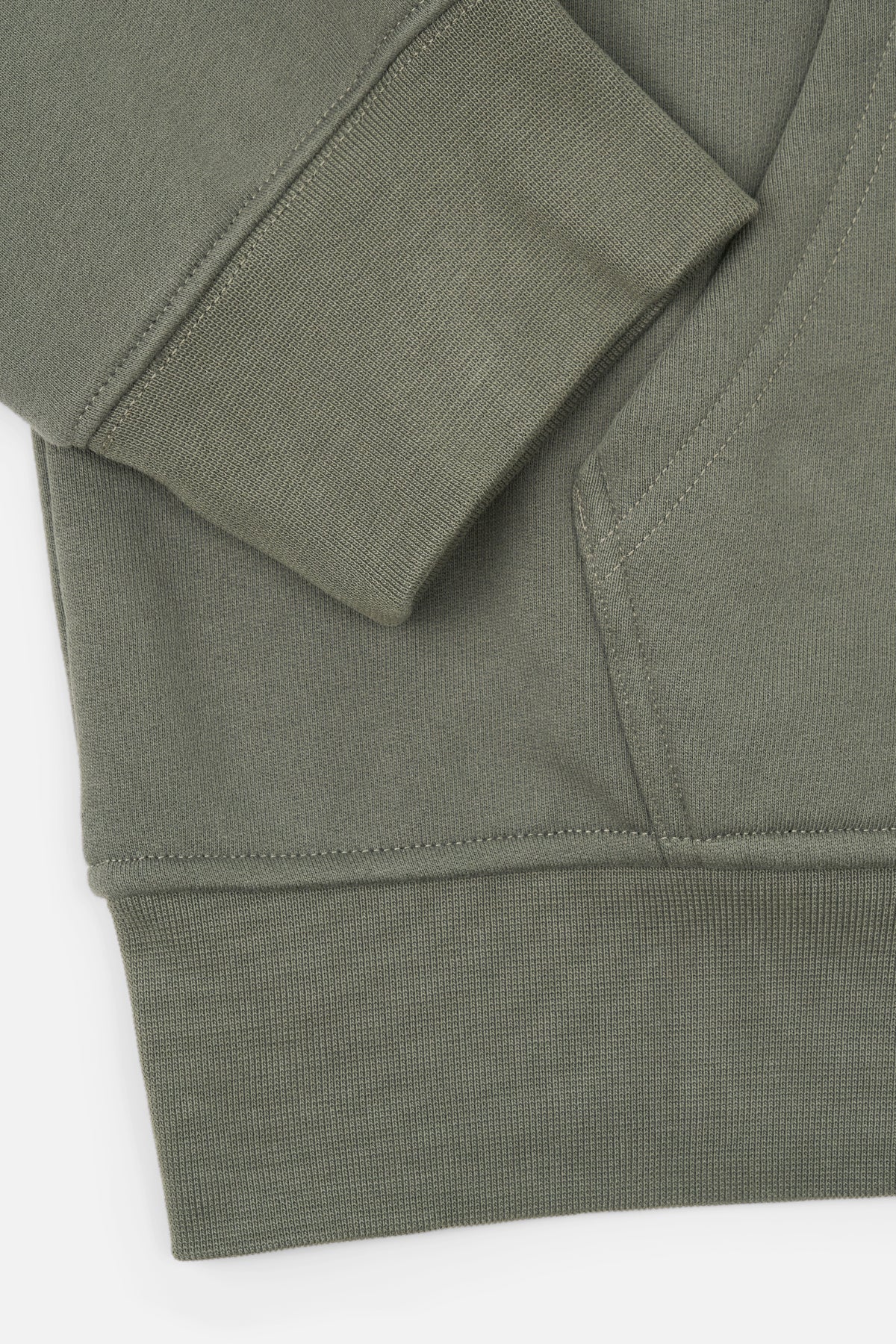 FLOYD ZIP UP HOODIE | OLIVE MILITARY PATCH - Image 5