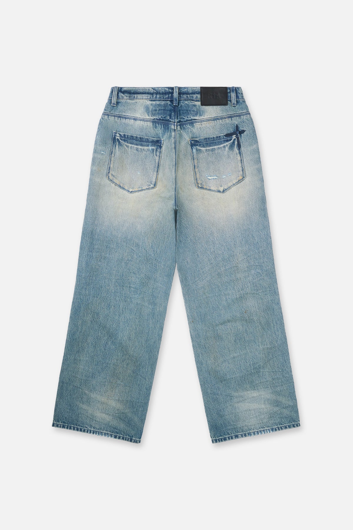 FRANCO RIPPED WIDE LEG JEAN | MUDDY SKY - Image 3