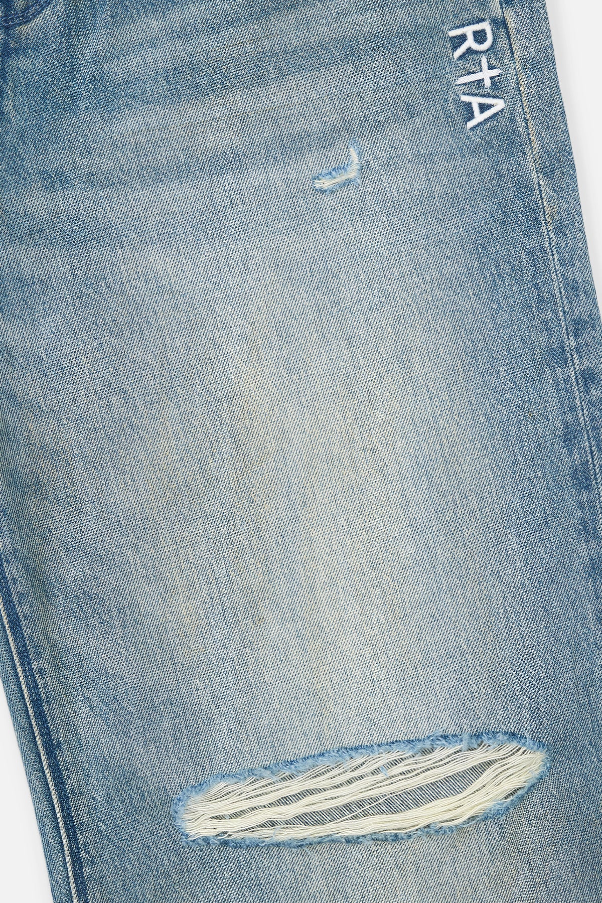 FRANCO RIPPED WIDE LEG JEAN | MUDDY SKY - Image 4