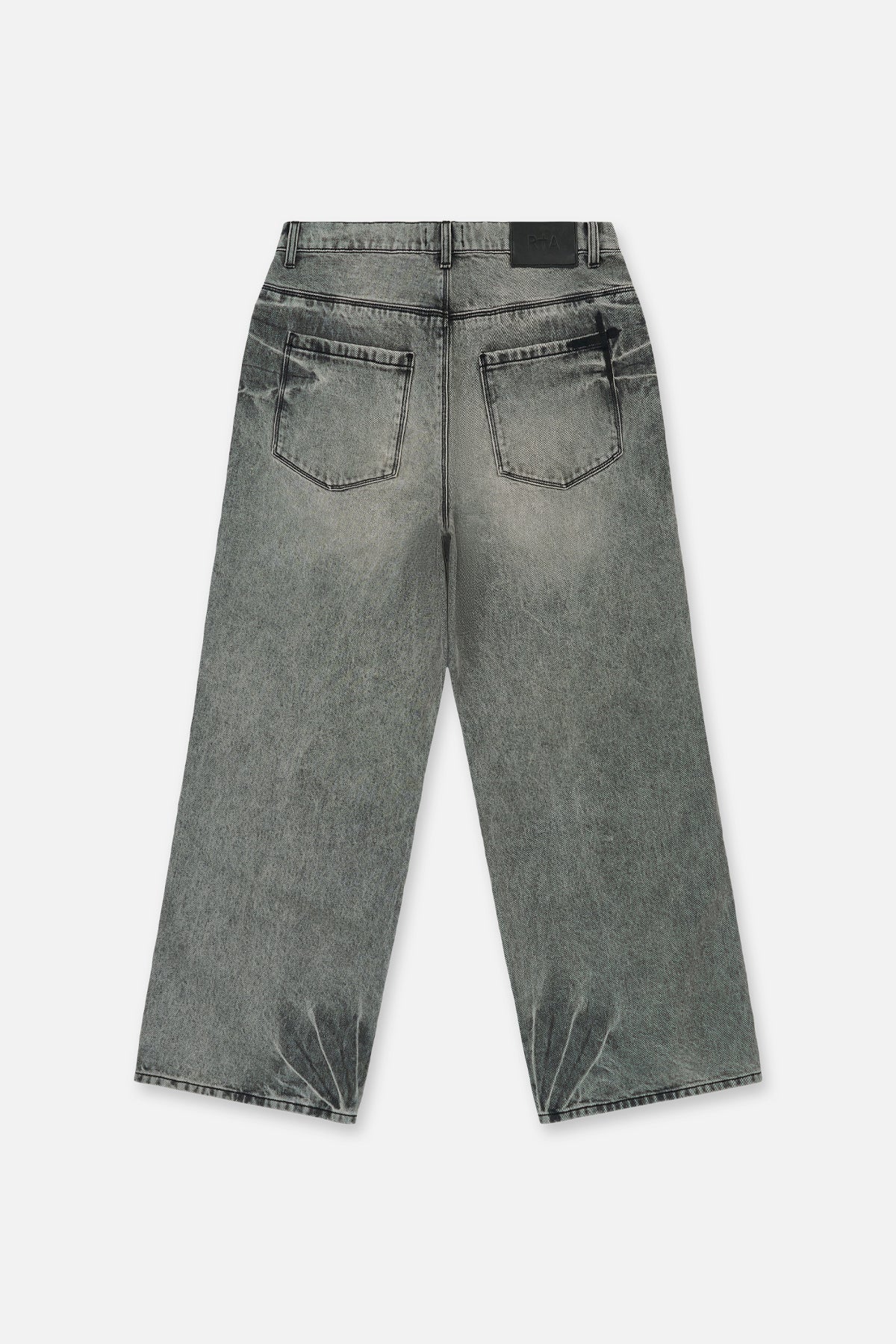 FRANCO WIDE LEG JEAN | IRON HAZE CROSS TRIAD - Image 3