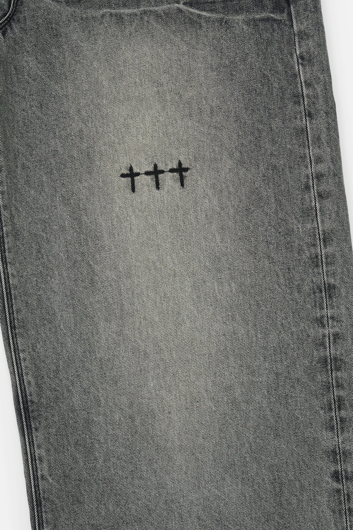 FRANCO WIDE LEG JEAN | IRON HAZE CROSS TRIAD - Image 4