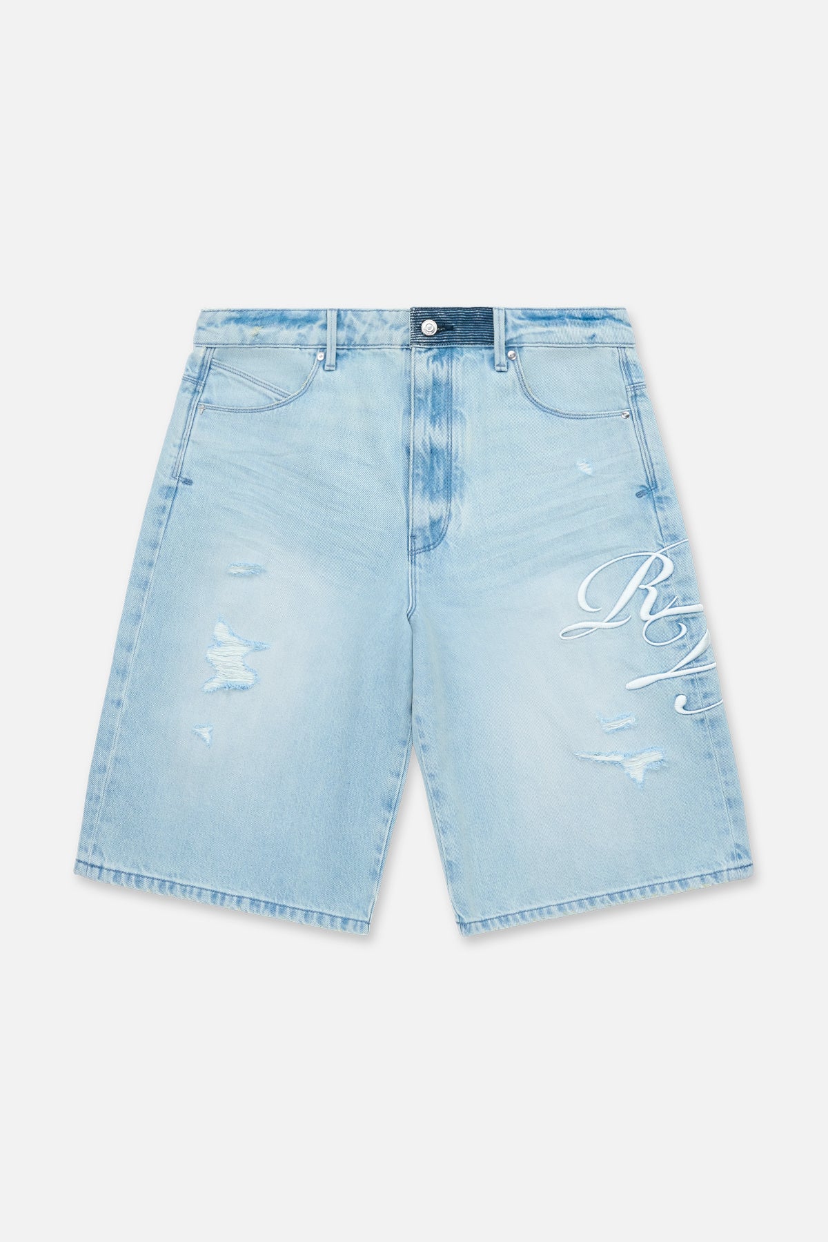GUSTAVO DENIM SHORT | SOFT HORIZON CURSIVE - Image 4
