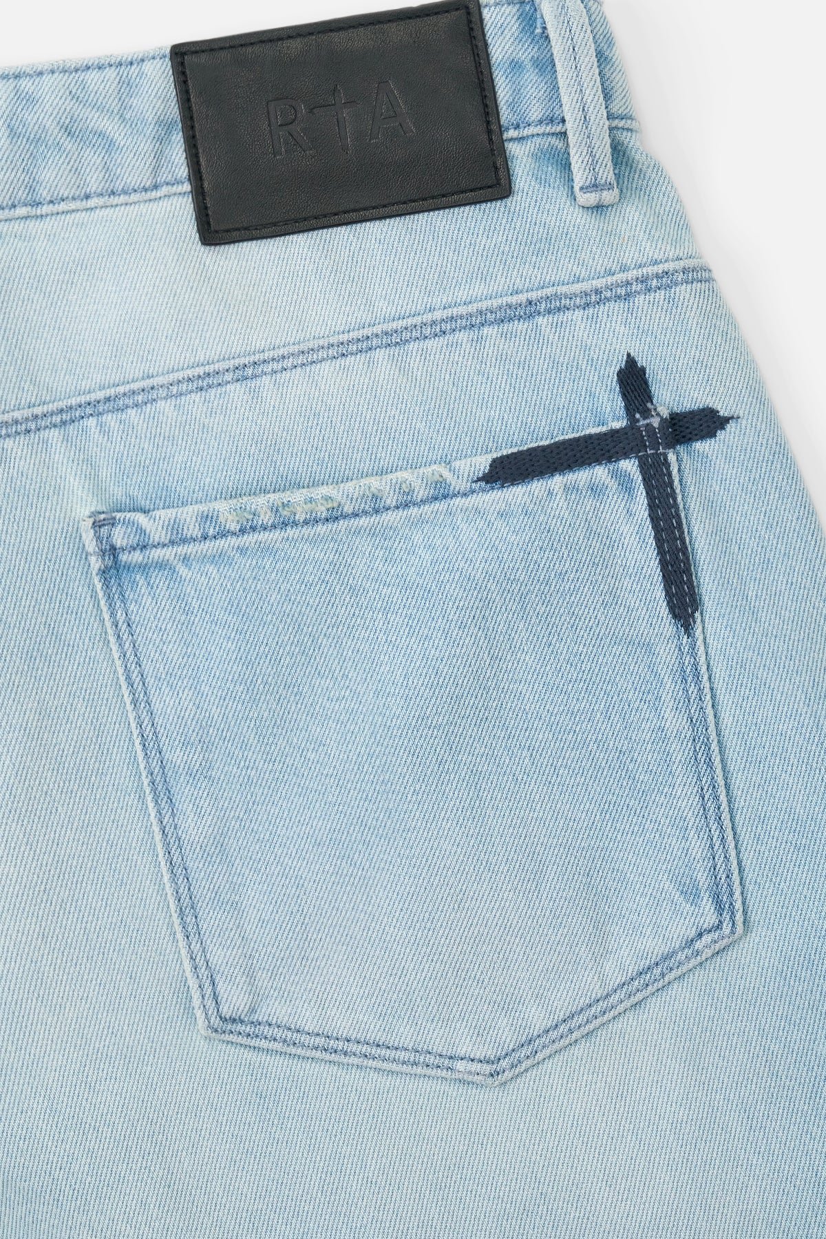 GUSTAVO DENIM SHORT | SOFT HORIZON CURSIVE - Image 7