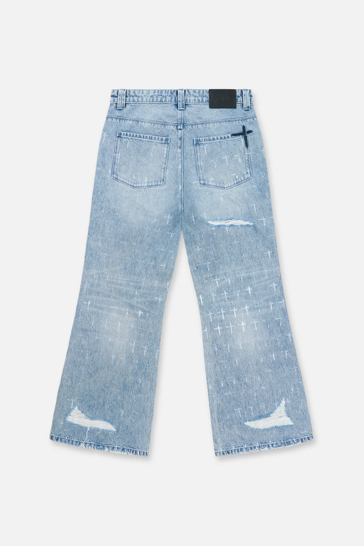HUGH WIDE LEG FLARE JEAN | OCEAN SHINE - Image 2